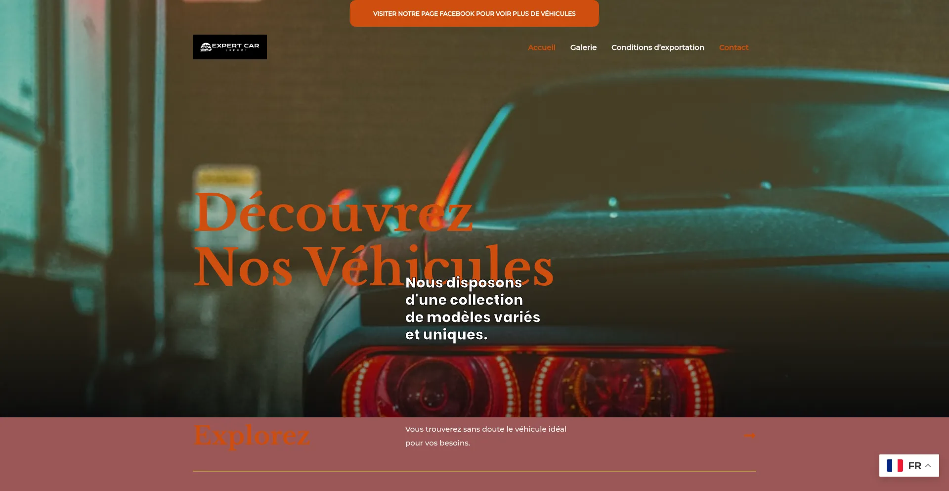 Website screenshot of Expert-carexport.com