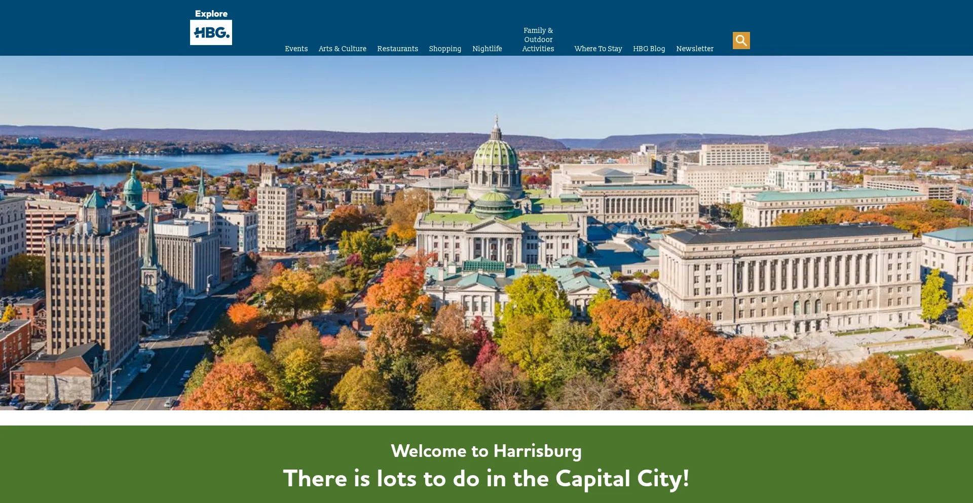 Explorehbg.com Screenshot