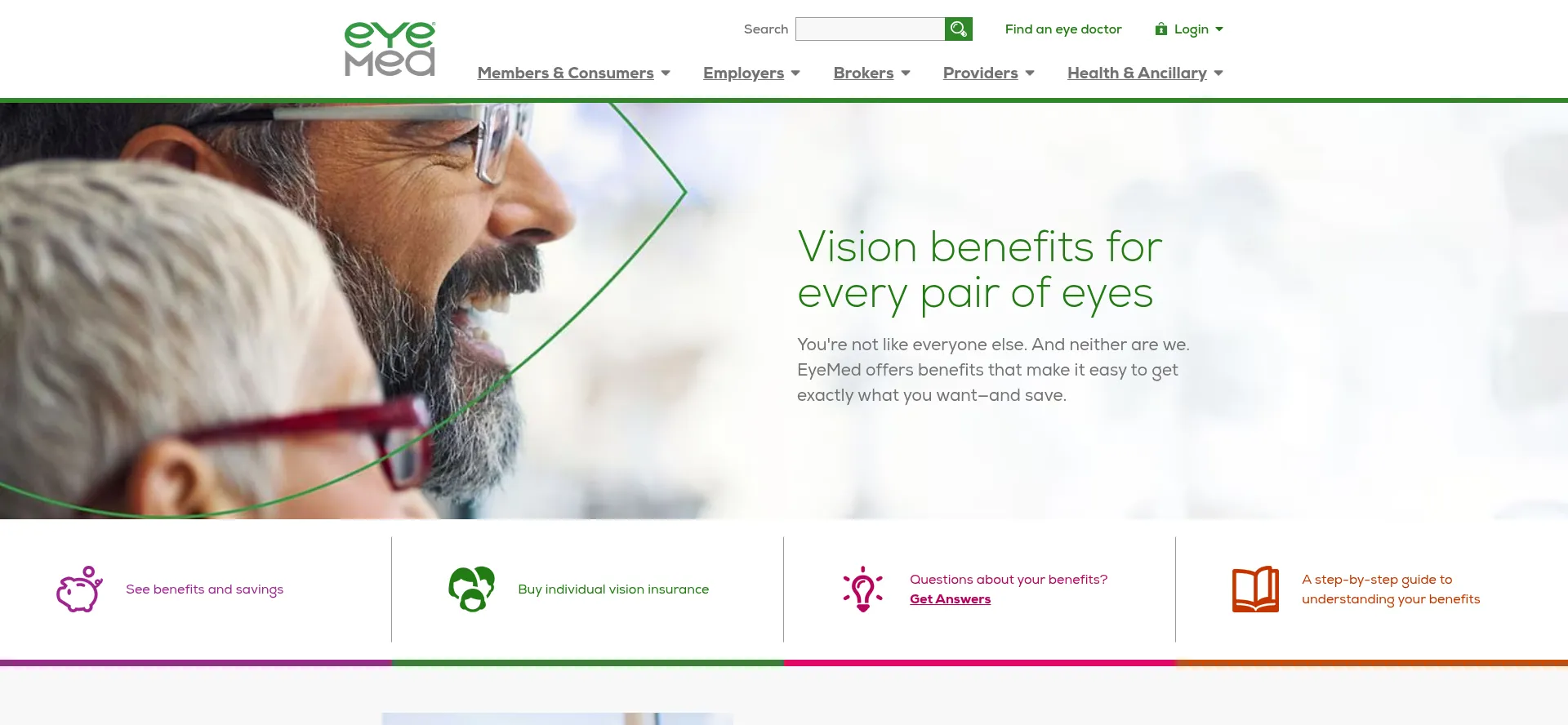 Eyemedvisioncare.com Screenshot
