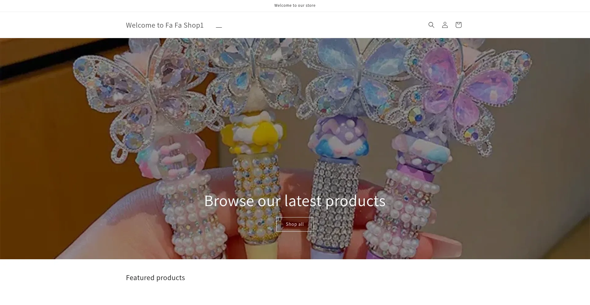 Website screenshot of Fafashop1.com