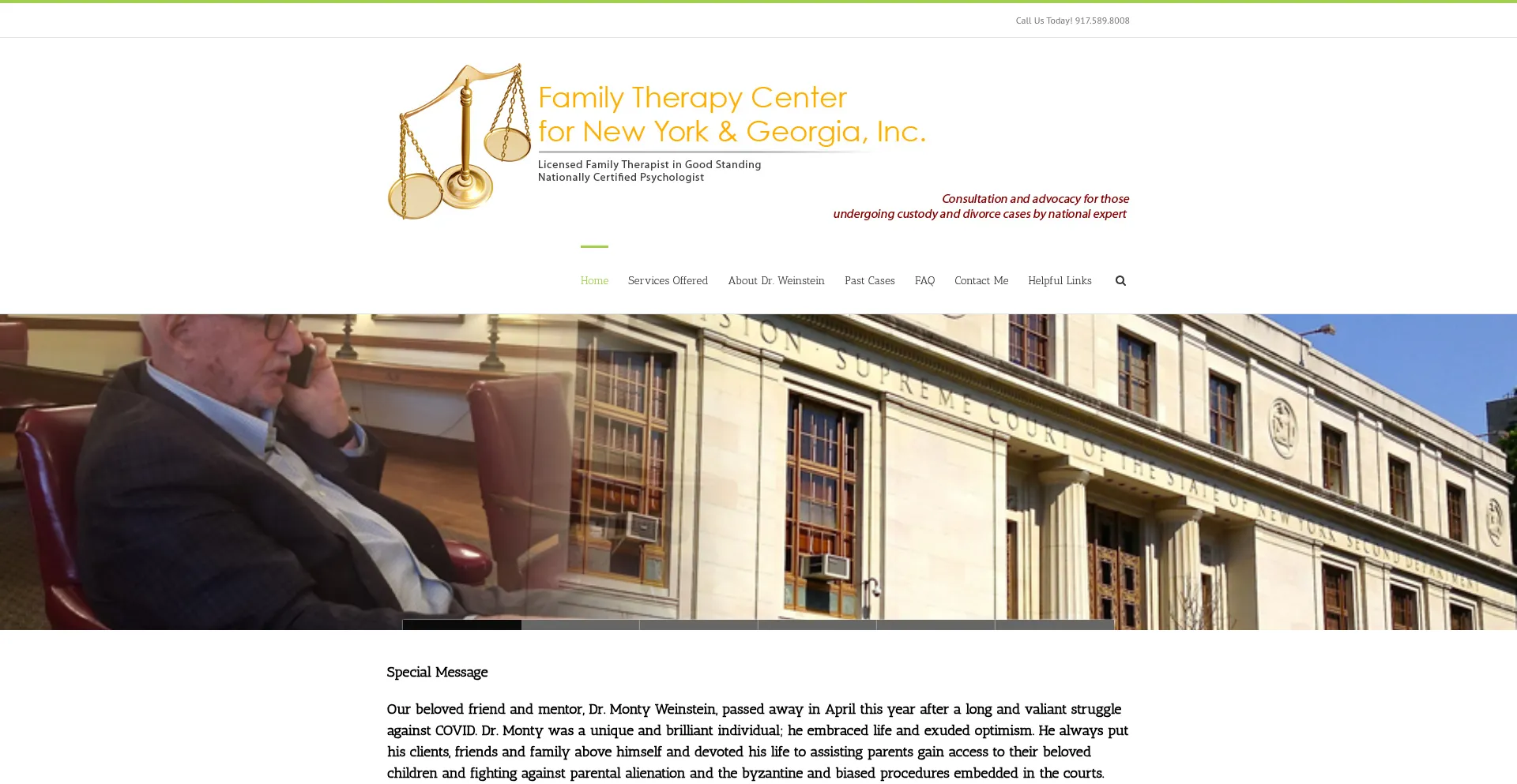 Website screenshot of Familyunity.com