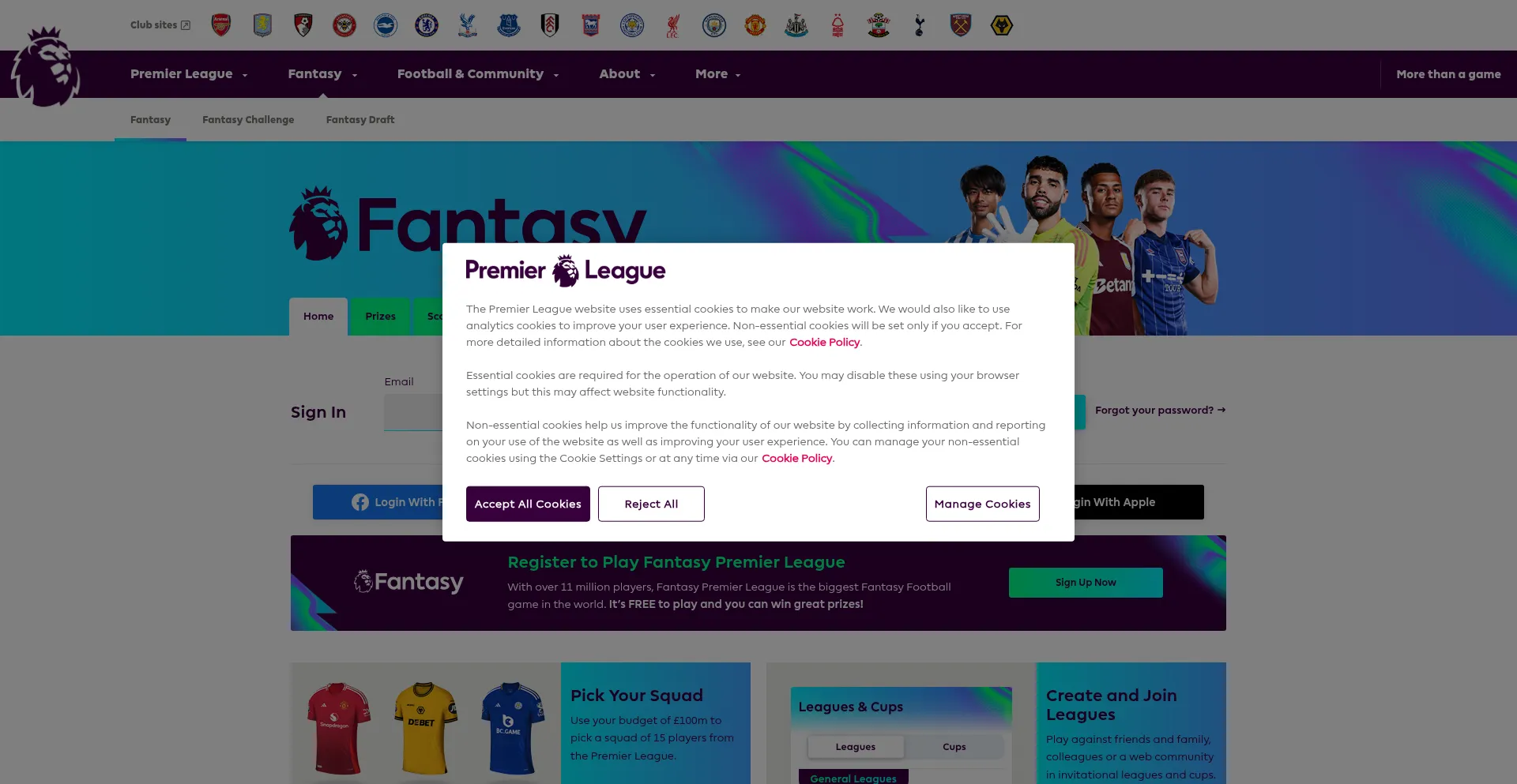 Ist Fantasy.premierleague.com sicher und vertrauenswürdig?