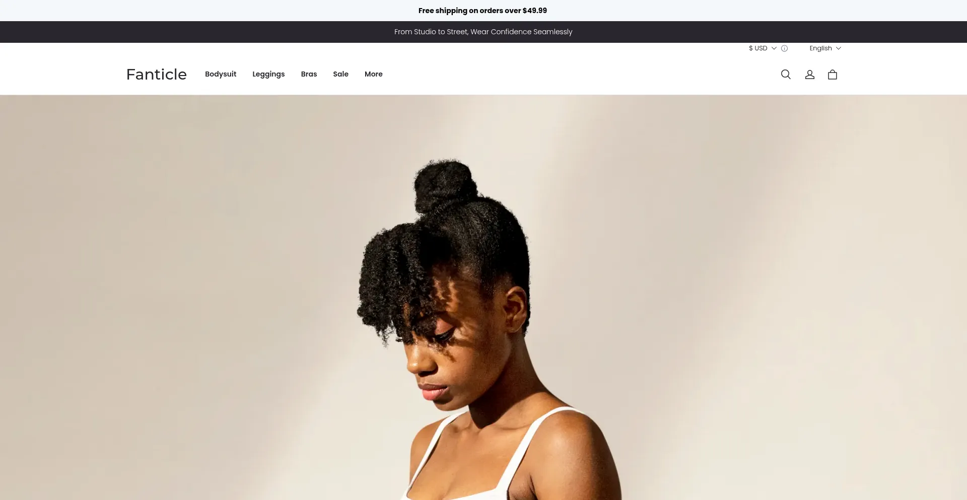 Website screenshot of Fanticle.com