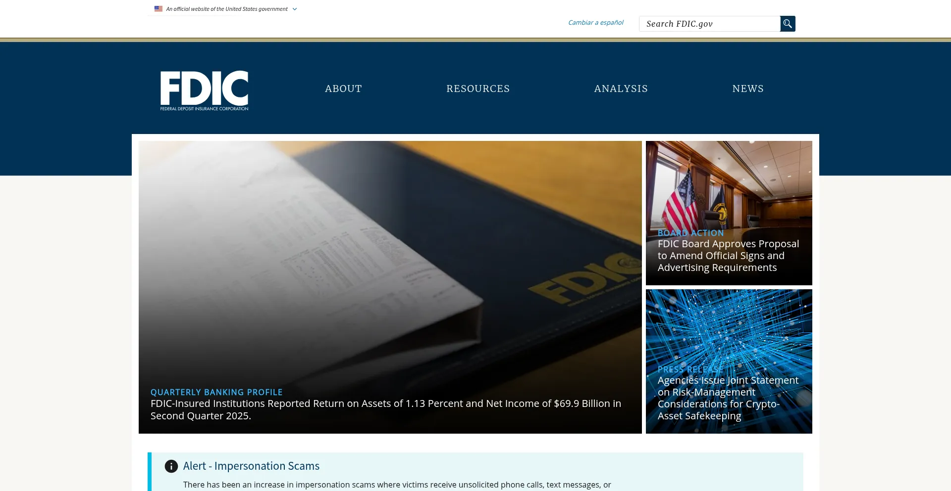 Ist Fdic.gov sicher und vertrauenswürdig?