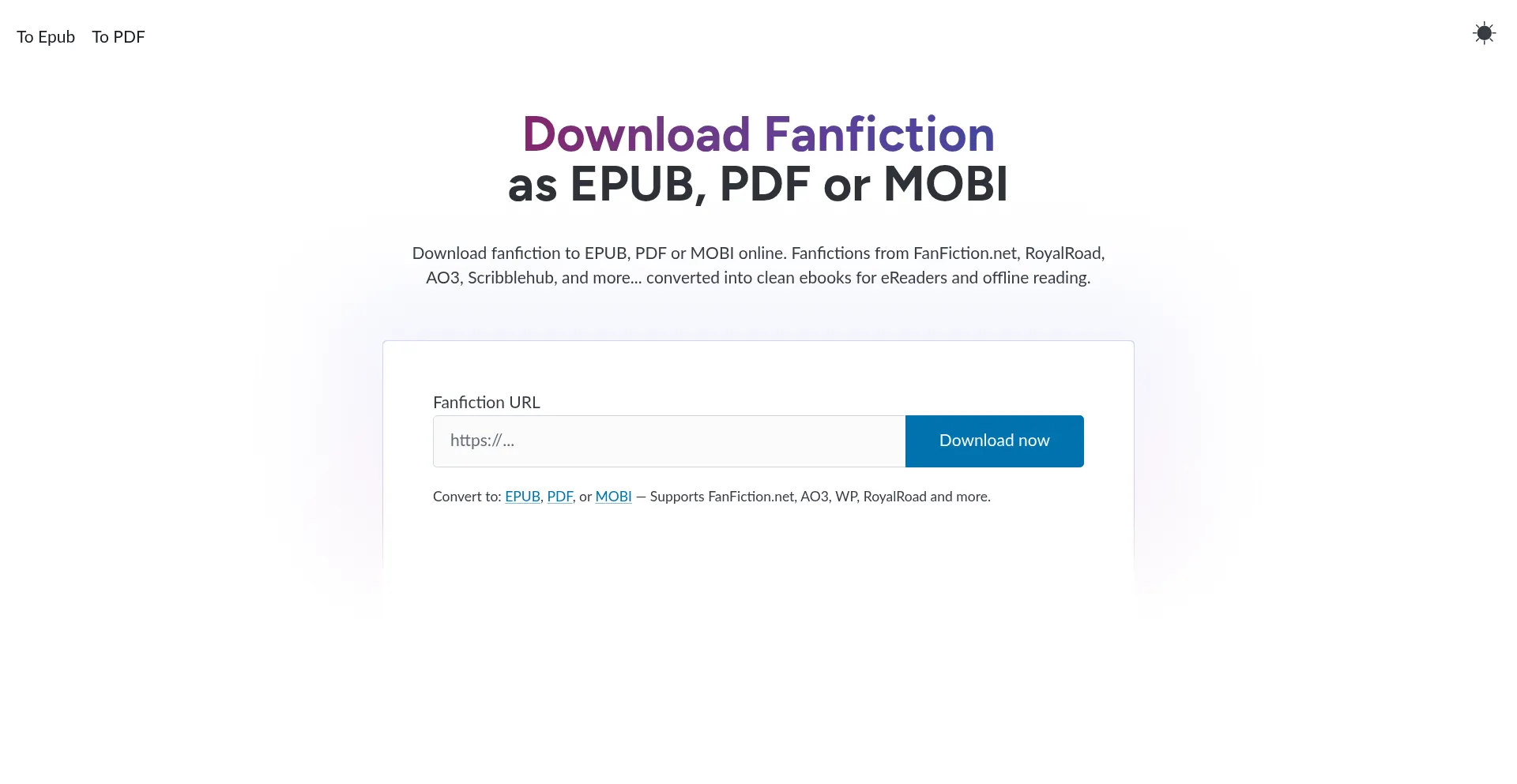 Ficdownloader.com