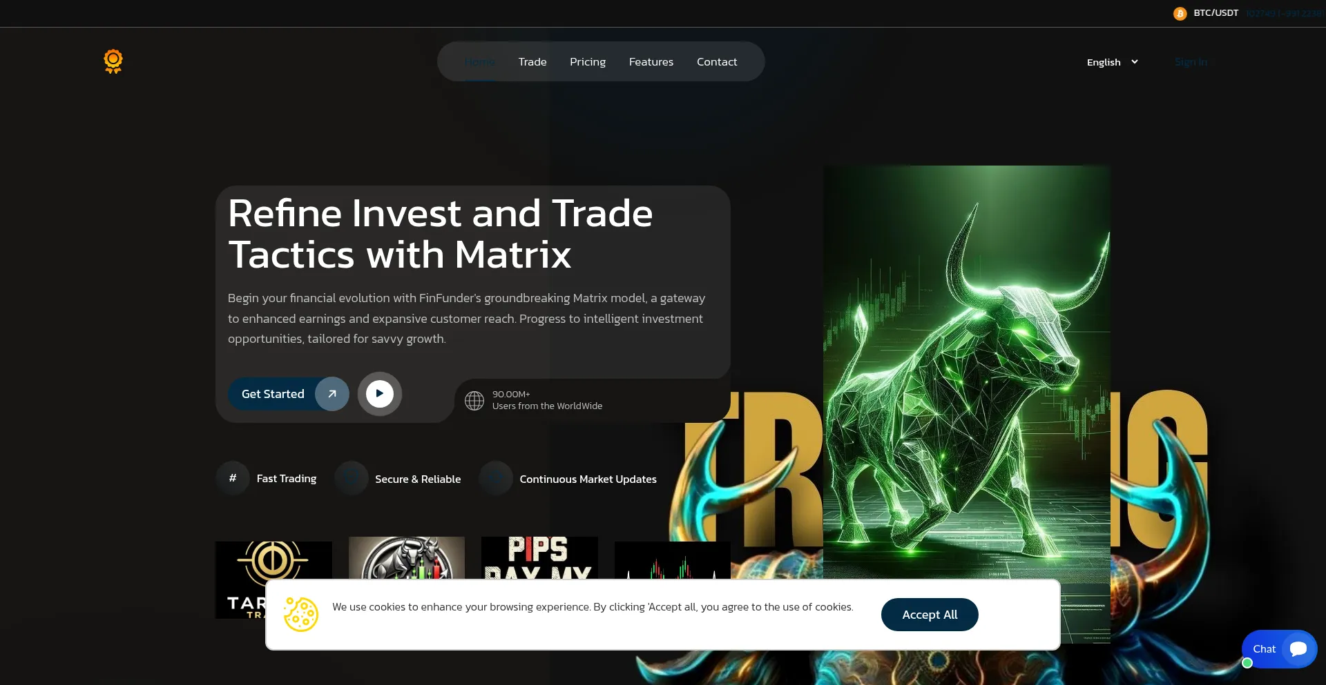 Website screenshot of Fin-funder.com