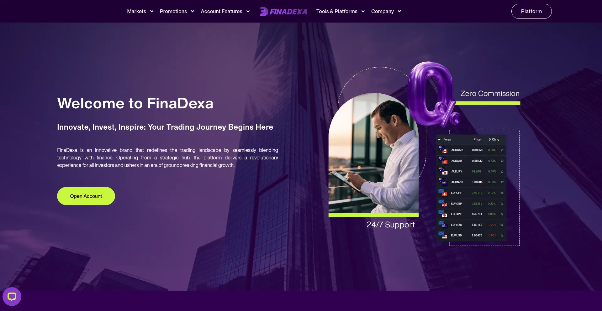 Finadexa.com Screenshot