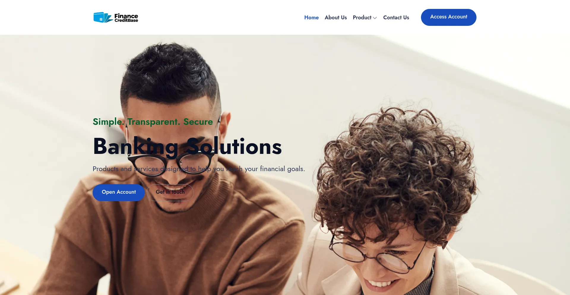 Website screenshot of Financecreditbase.com