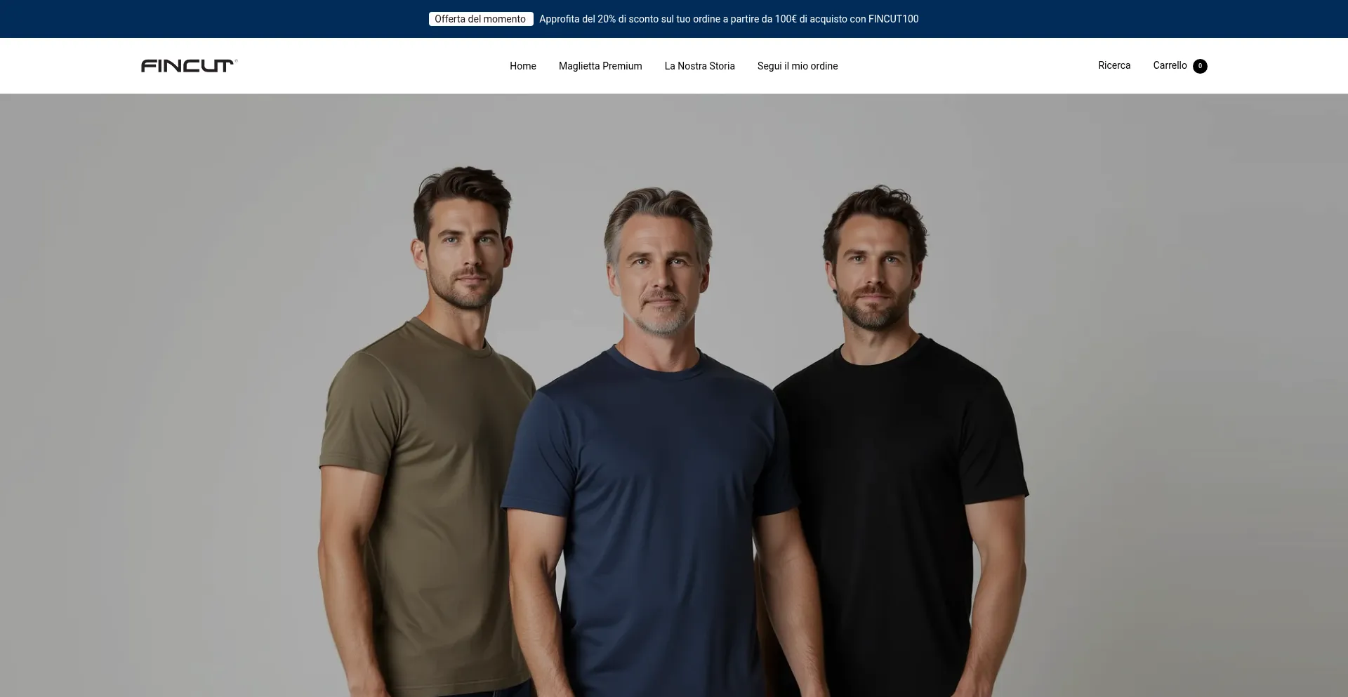 Website screenshot of Fincutmen-it.com