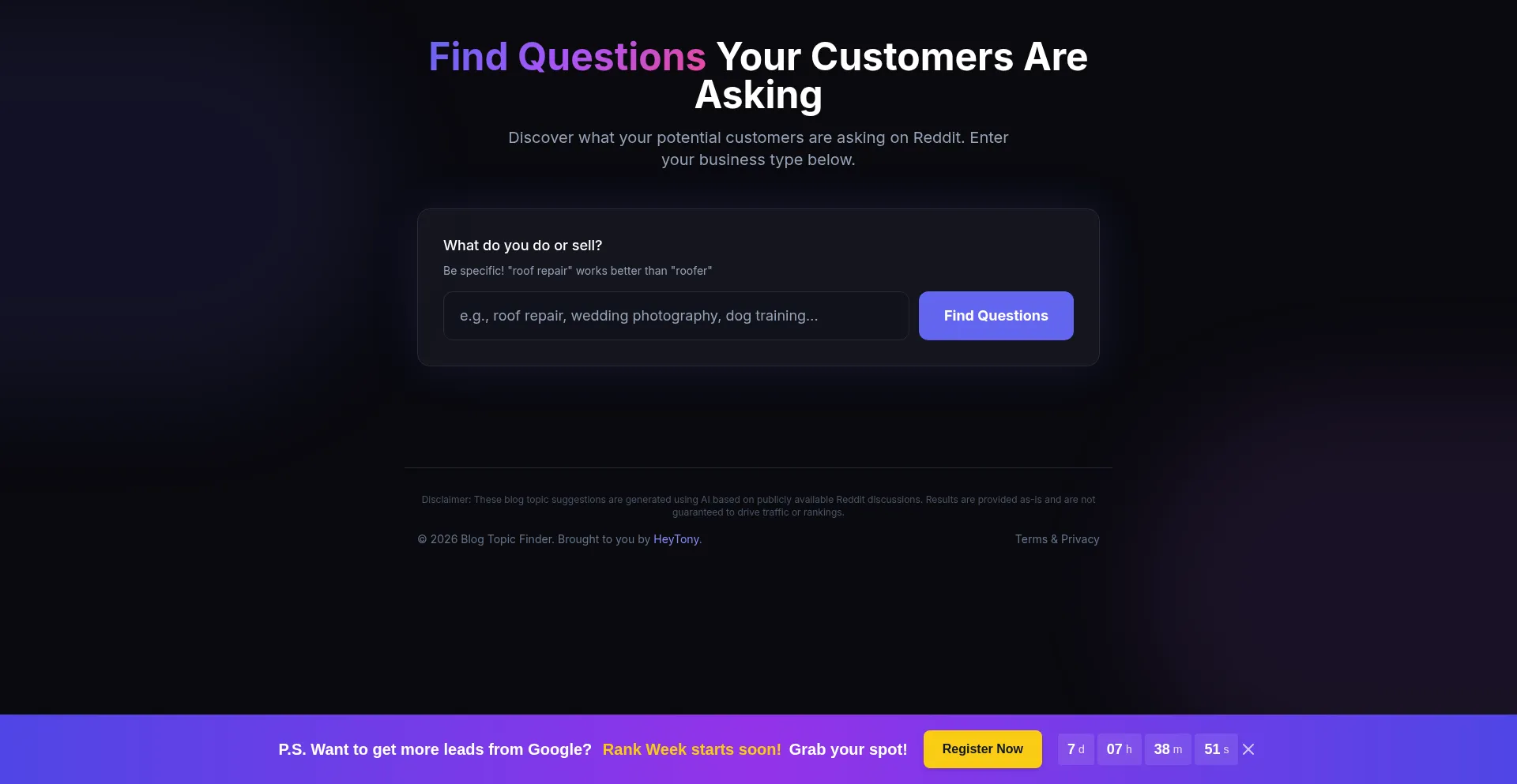 Findquestions.com