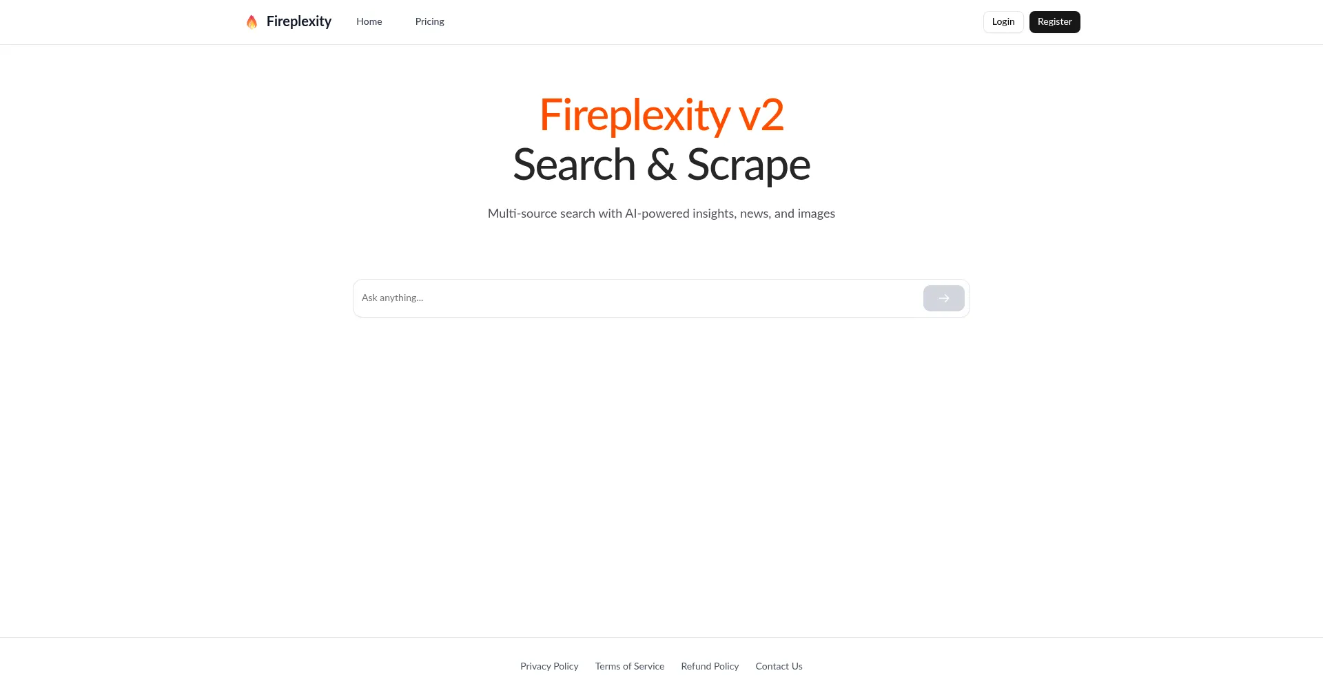 Fireplexity.org Screenshot