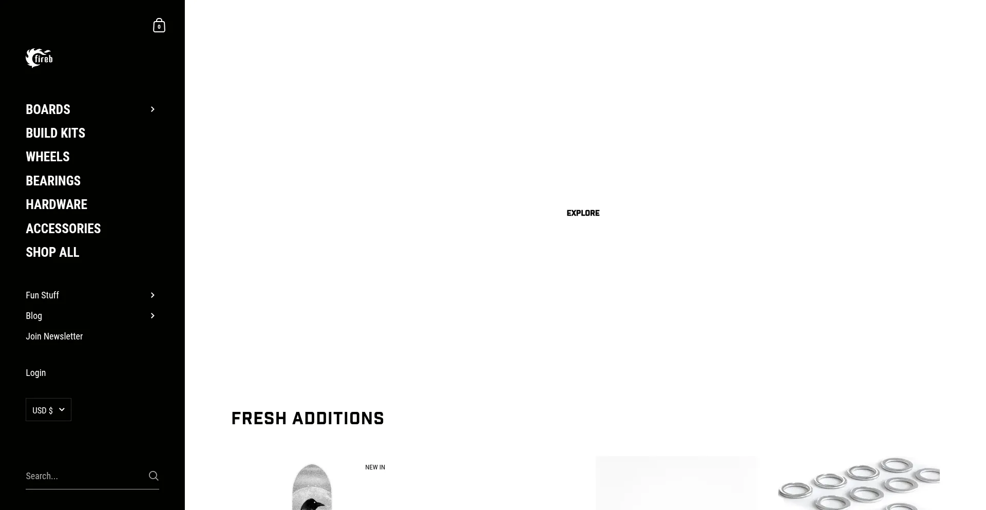 Website screenshot of Firetrx.com