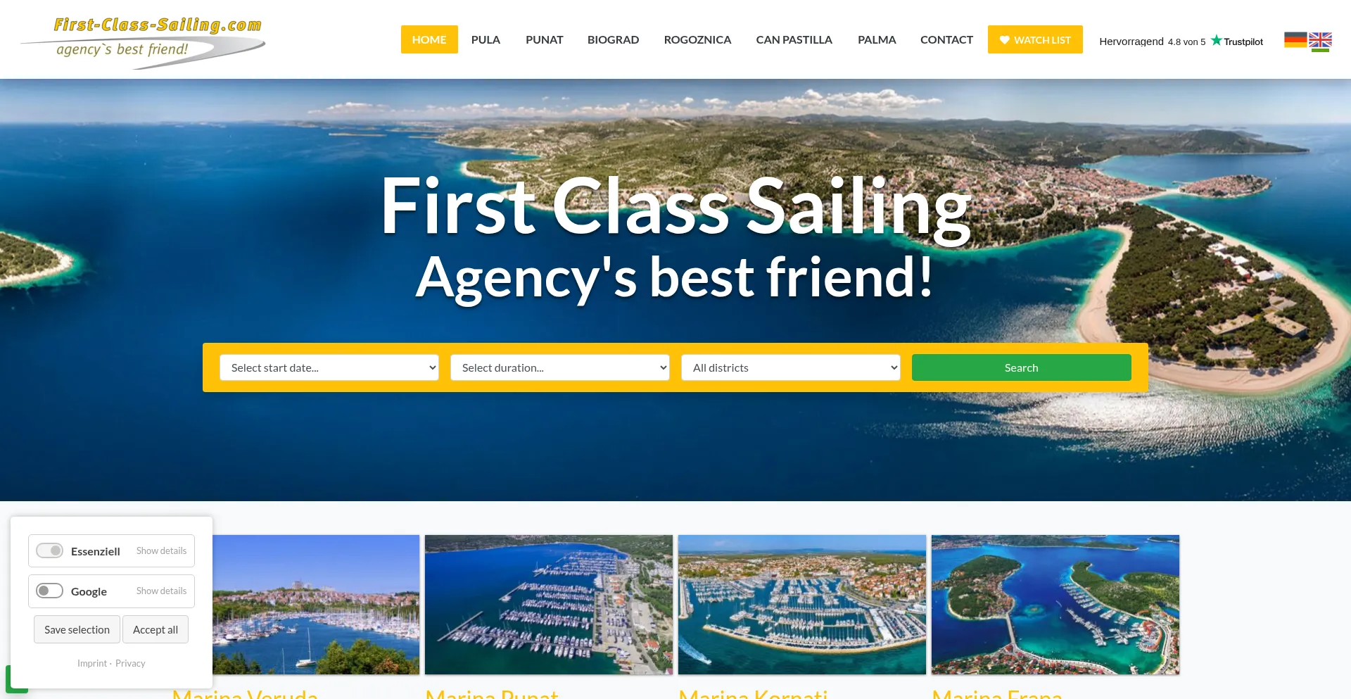 First-class-sailing.com