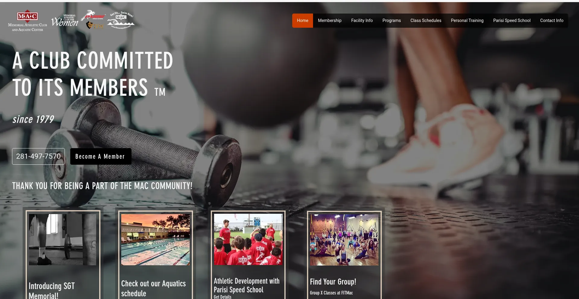 Website screenshot of Fitmac.com