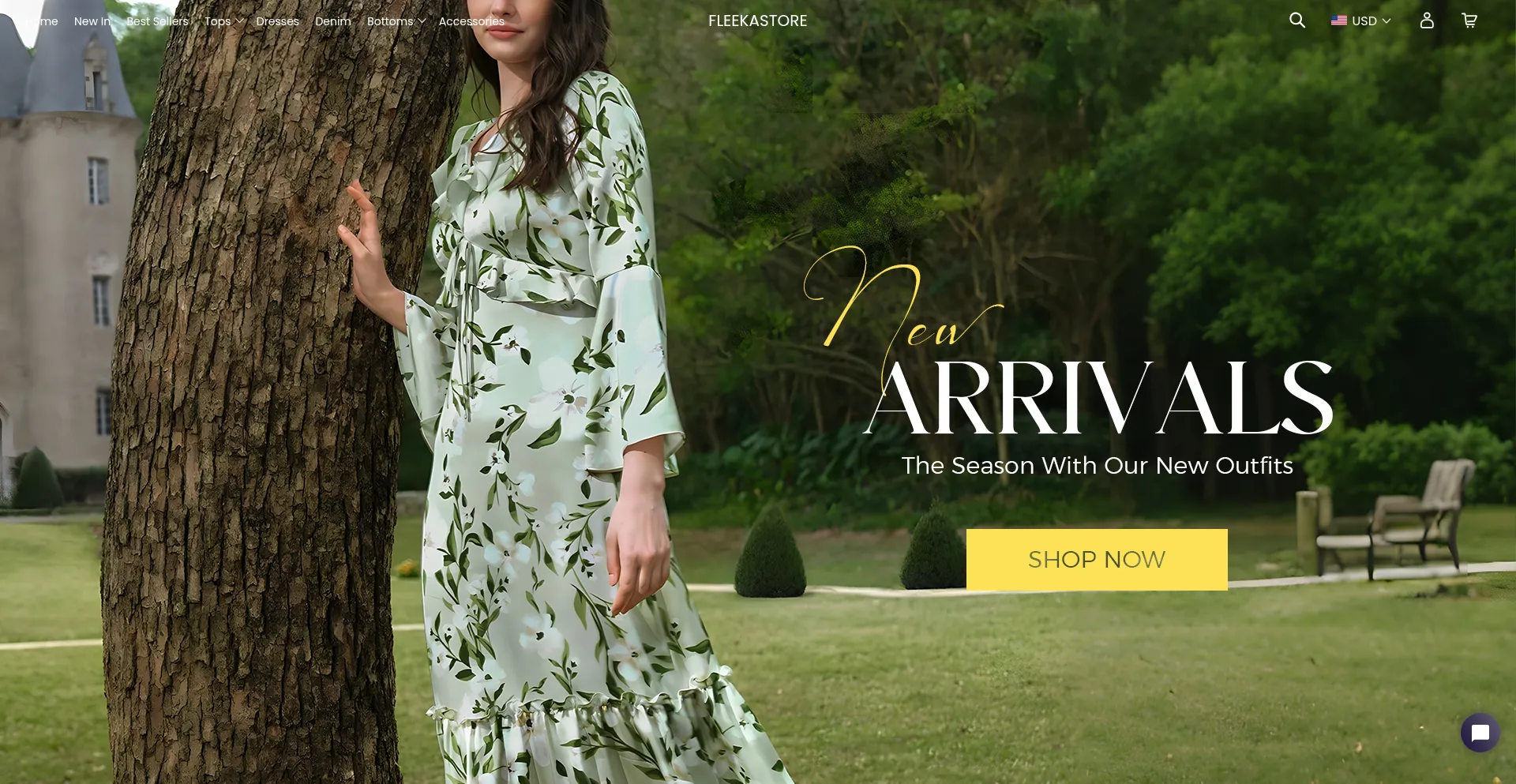 Website screenshot of Fleekastore.com