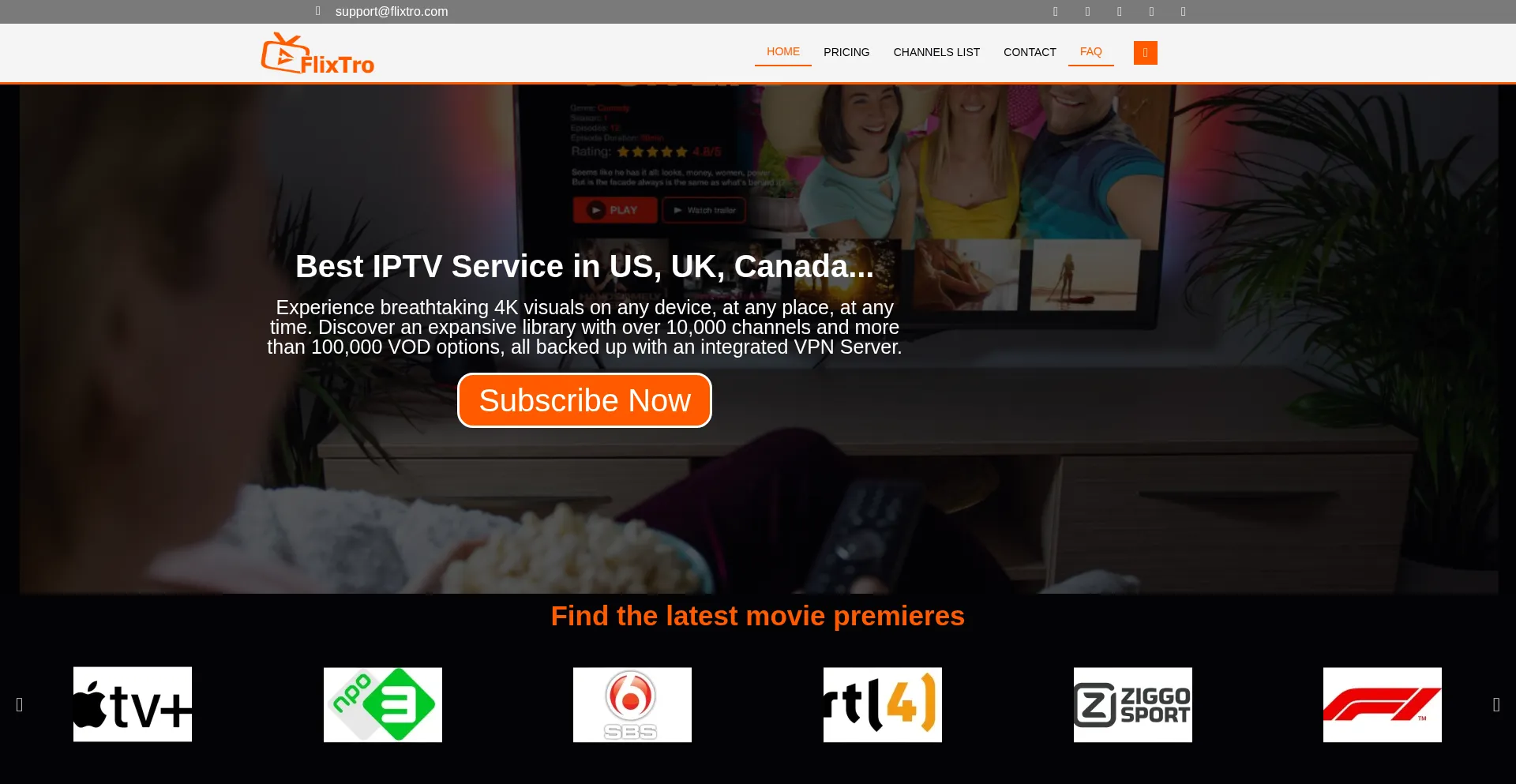 Flixtro.com Screenshot