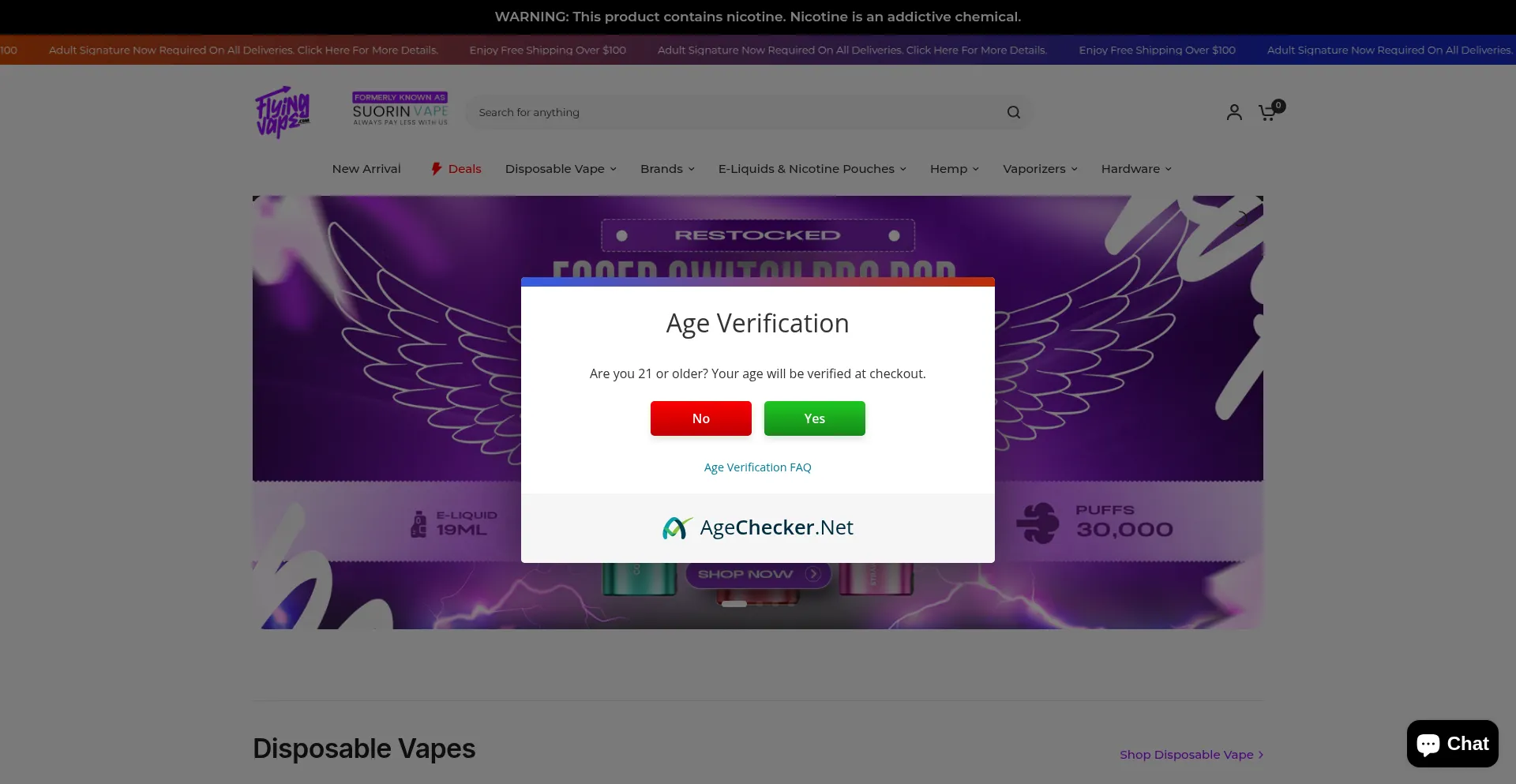 Ist Flyingvape.com sicher und vertrauenswürdig?
