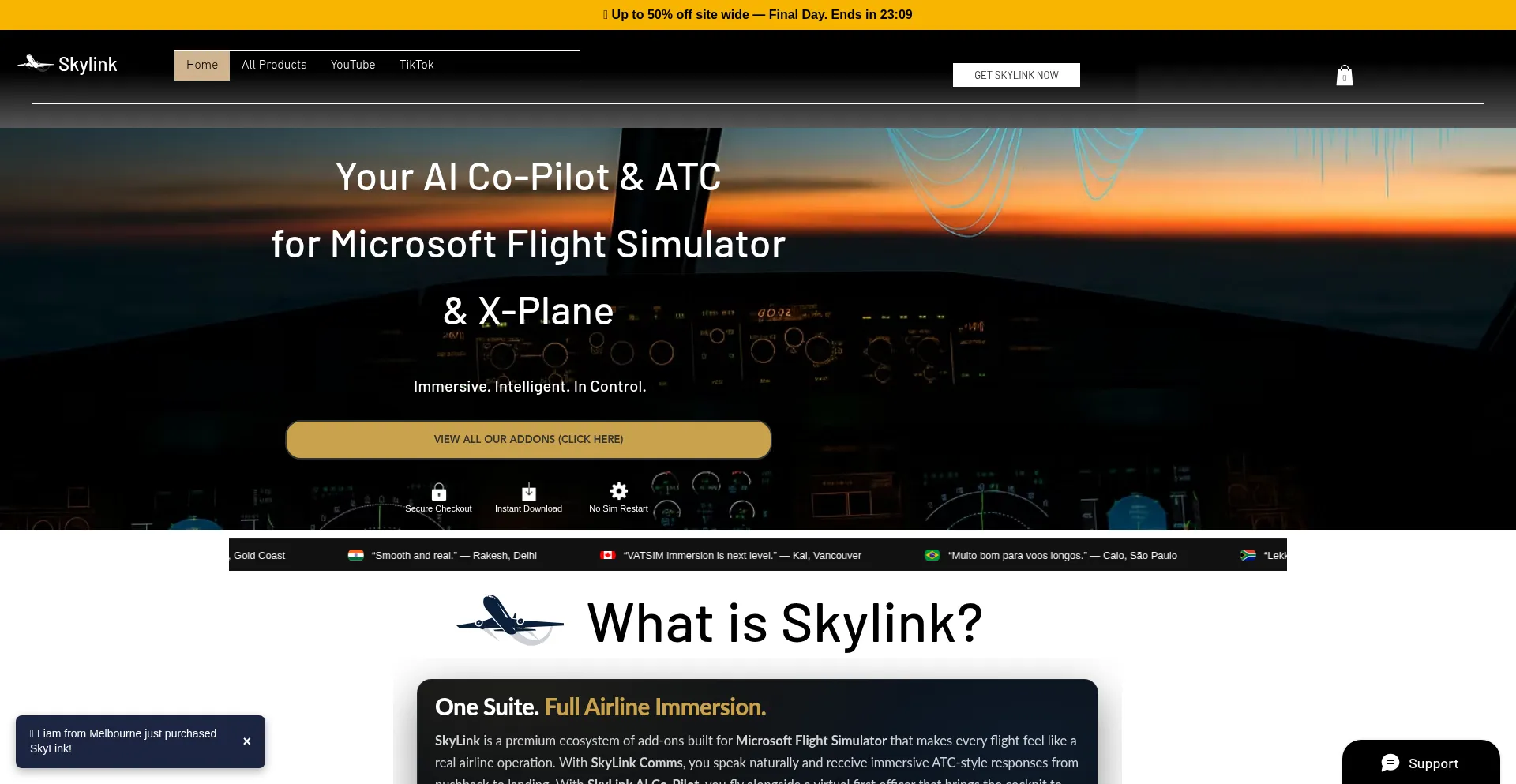 Flywithskylink.com