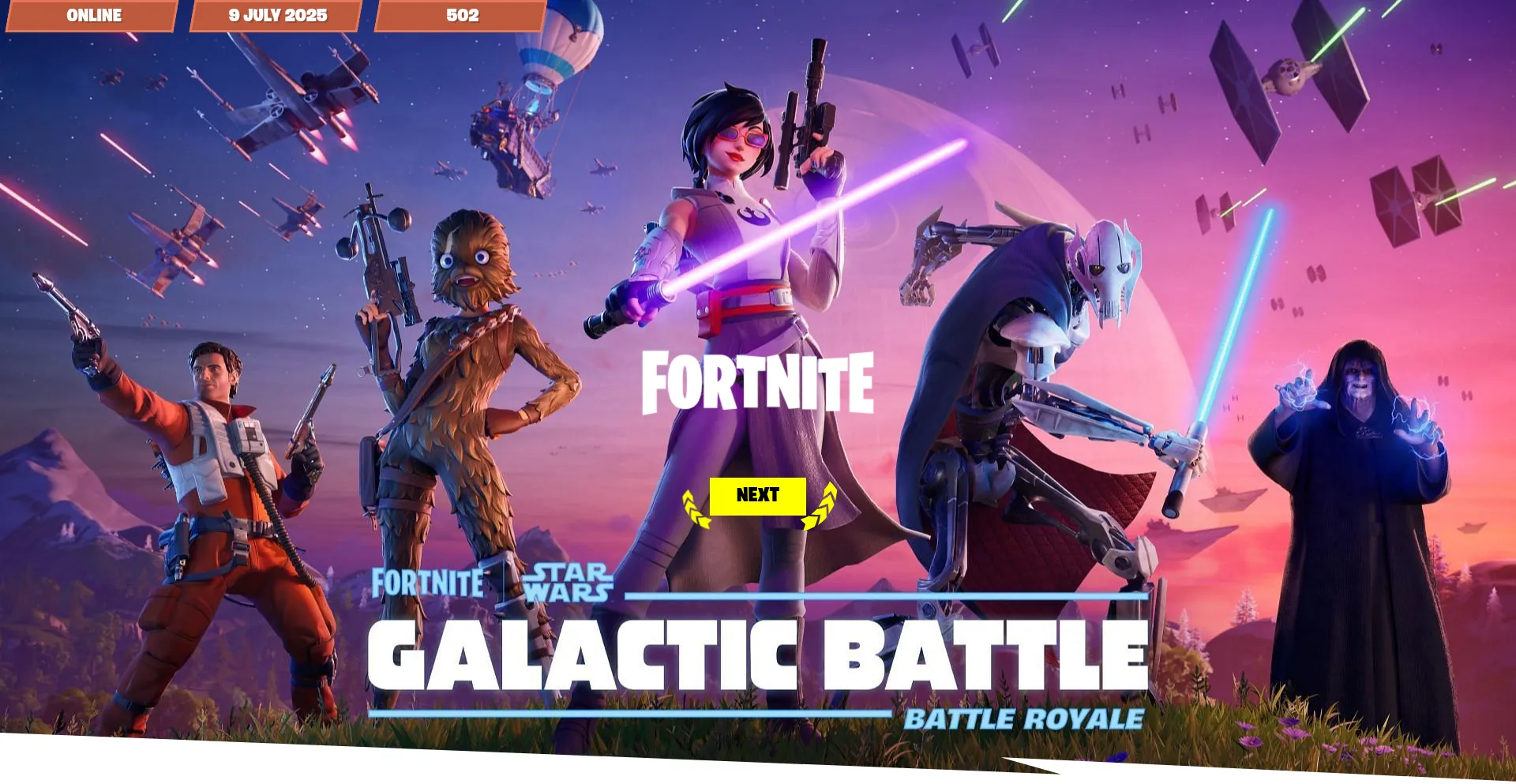 Website screenshot of Fnflex.online