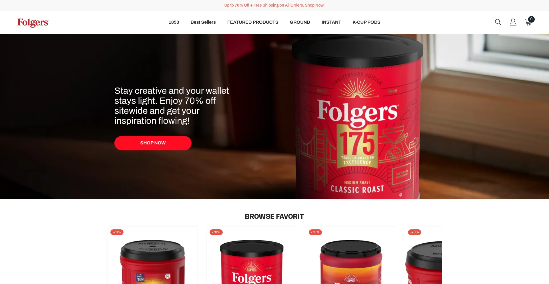 Folgerscoffeeonline.com