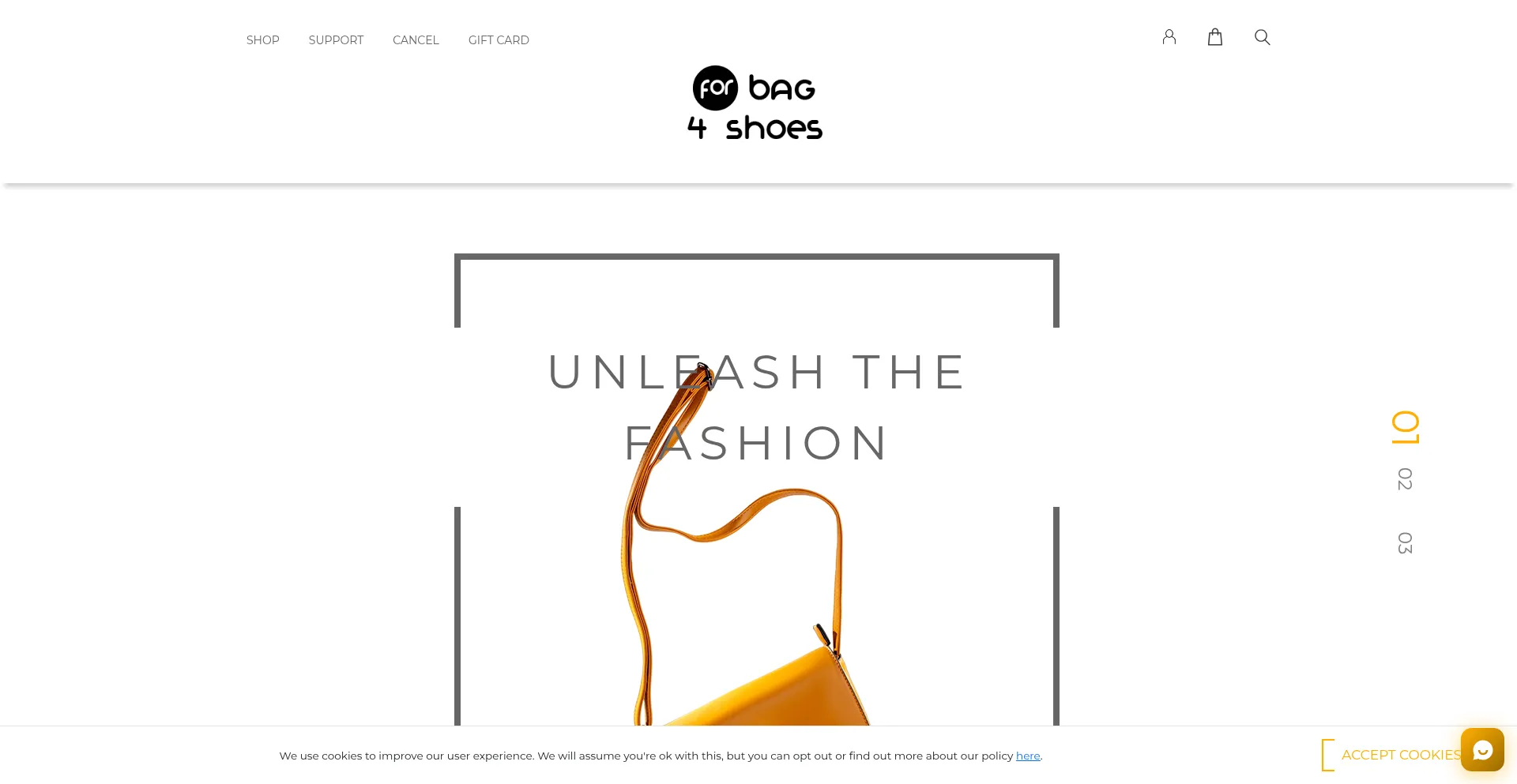 Forbag4shoes.com Screenshot