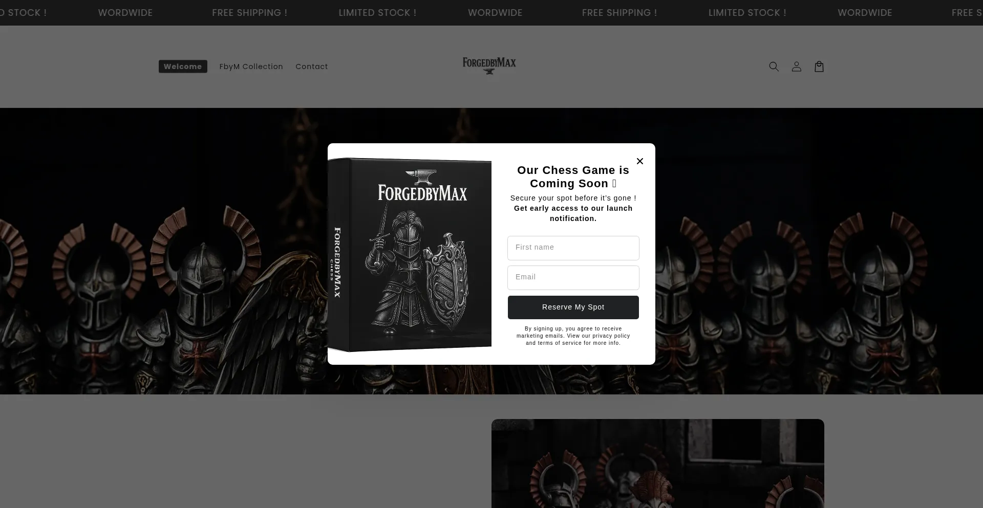 Forgedbymax.com Screenshot