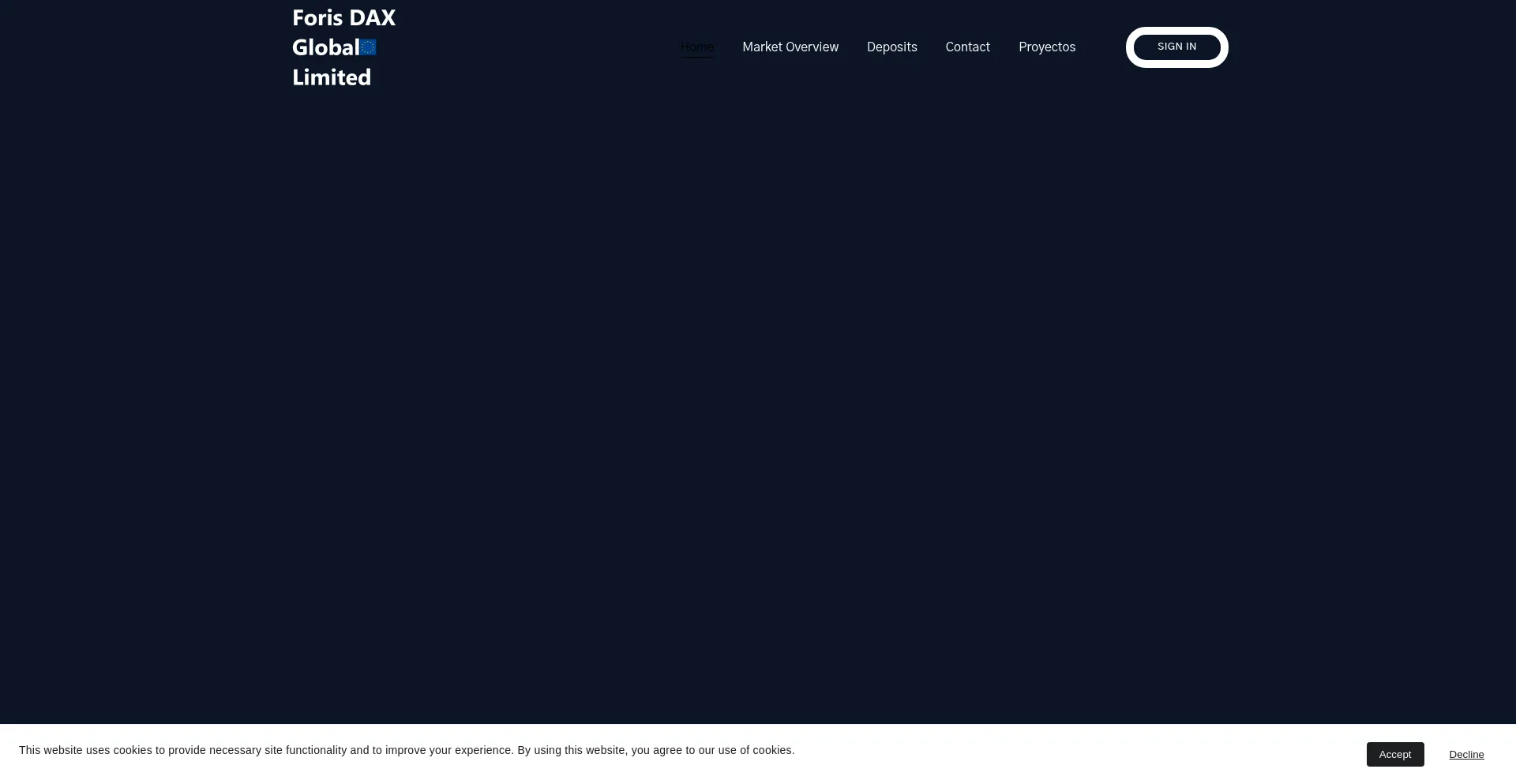 Website screenshot of Forisdaxltd.com