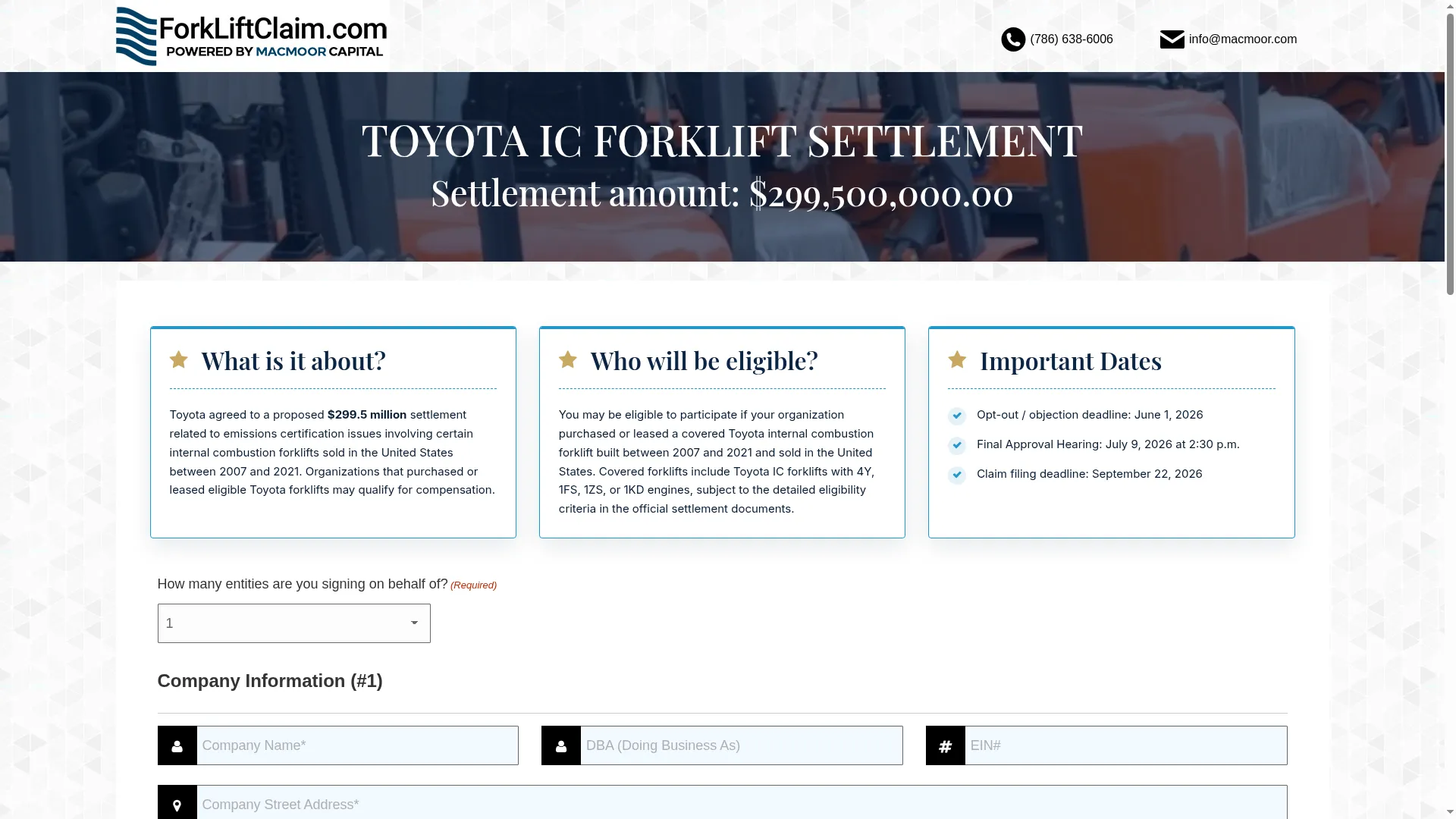 Forkliftclaim.com