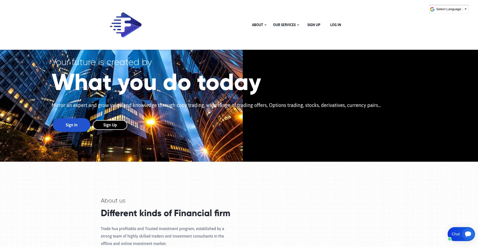 Website screenshot of Fortexwealth.ltd