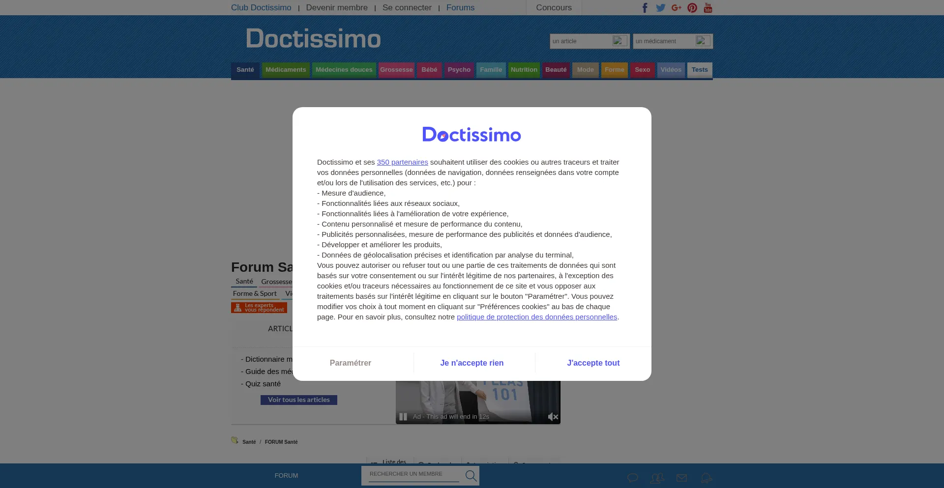 Ist Forum.doctissimo.fr sicher und vertrauenswürdig?