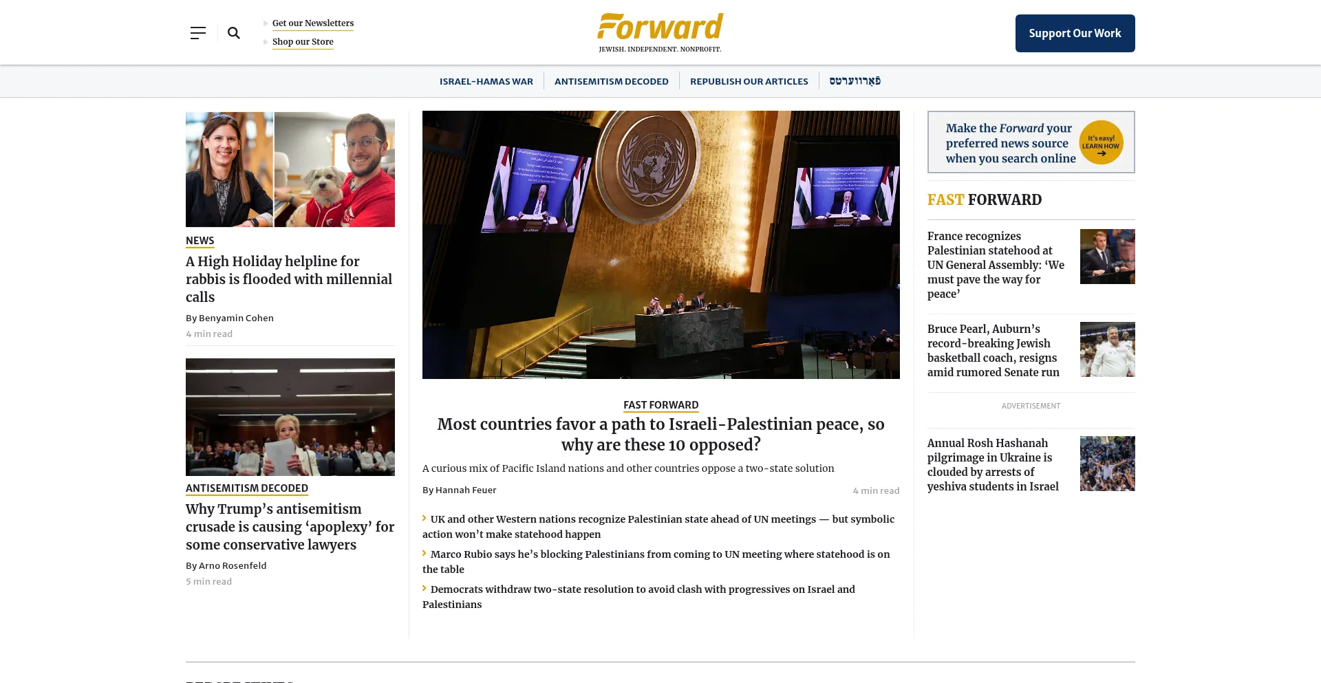 Forward.com Screenshot