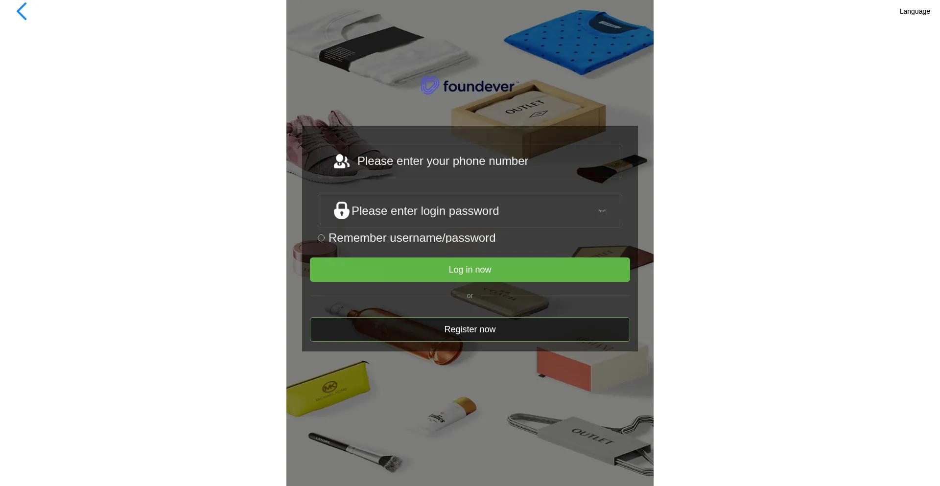 Website screenshot of Foundeverapp.cc