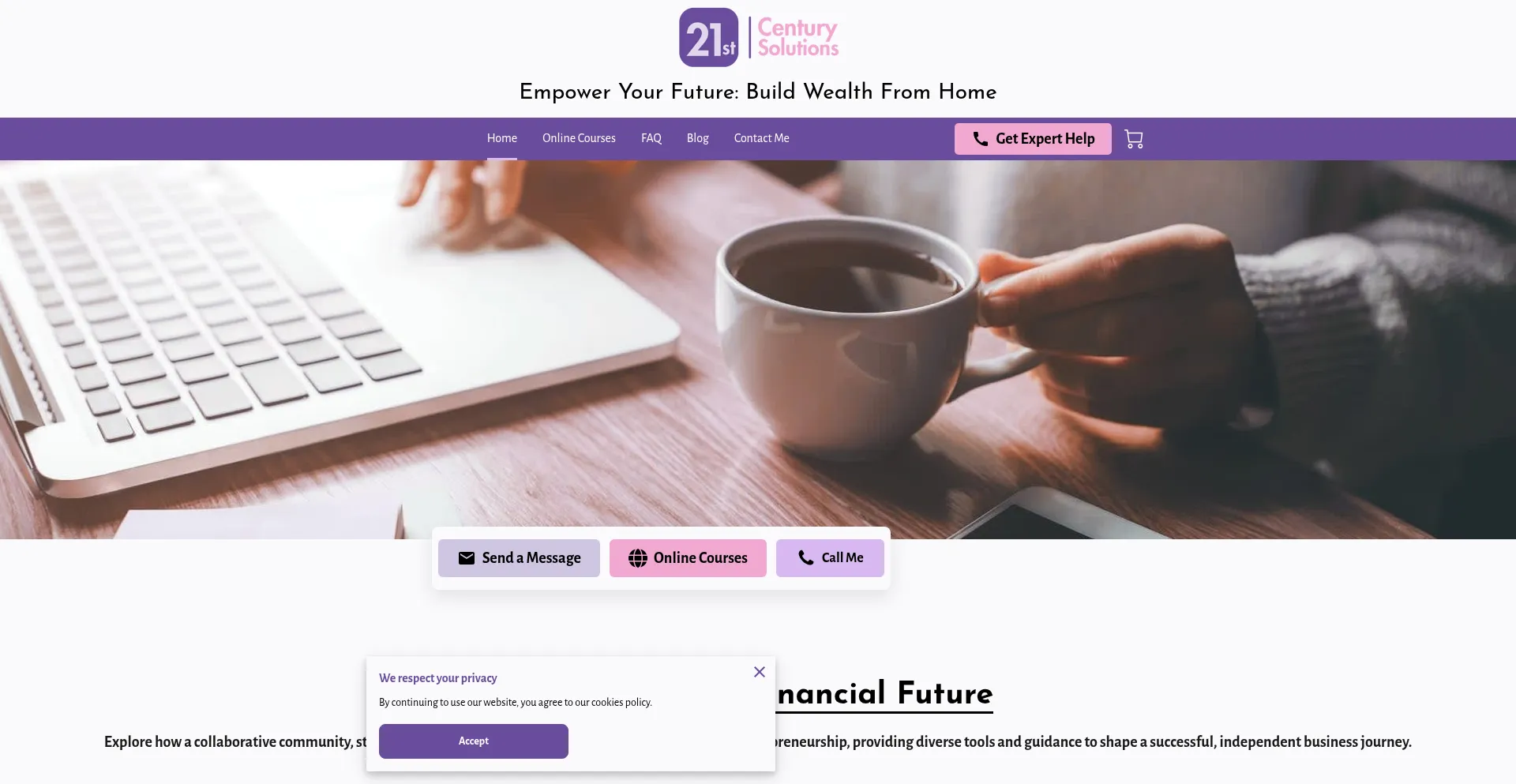Website screenshot of Fountain-ofcash.com