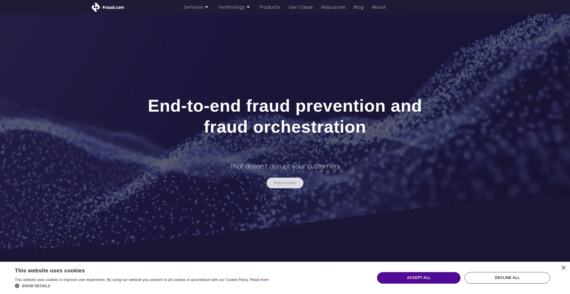 Fraud.com Screenshot