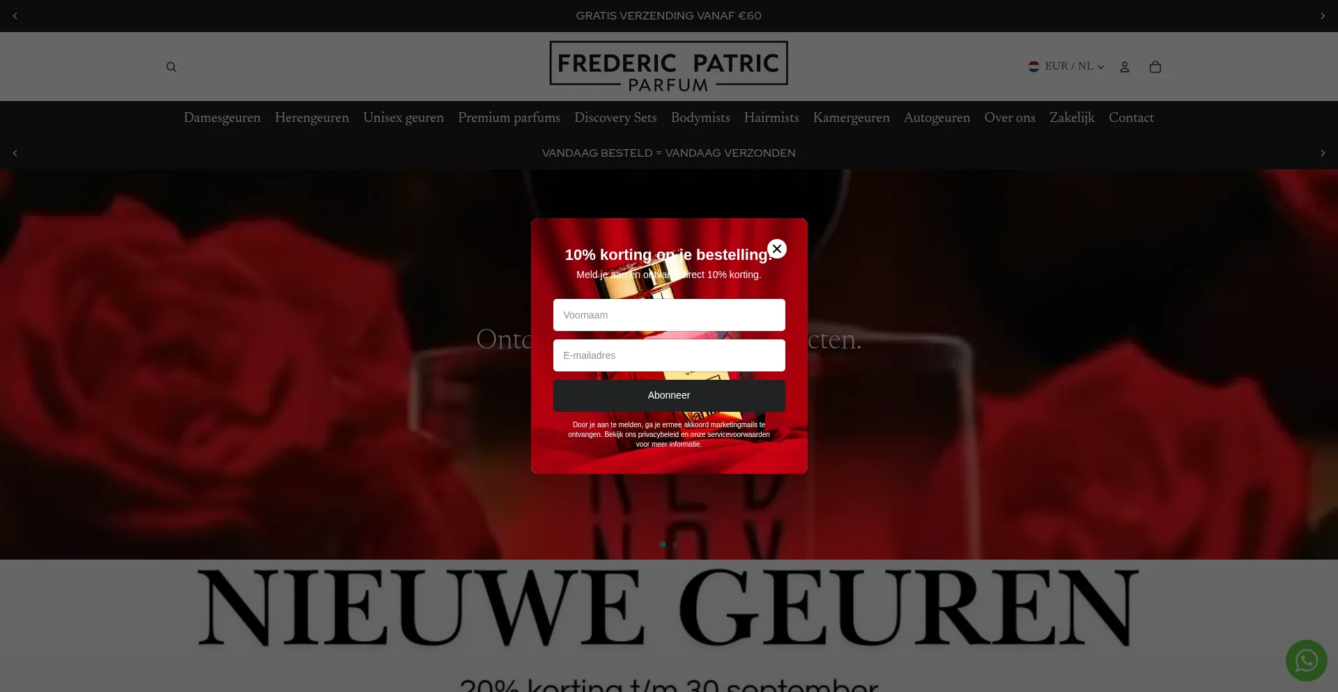 Fredericpatricparfum.nl Screenshot