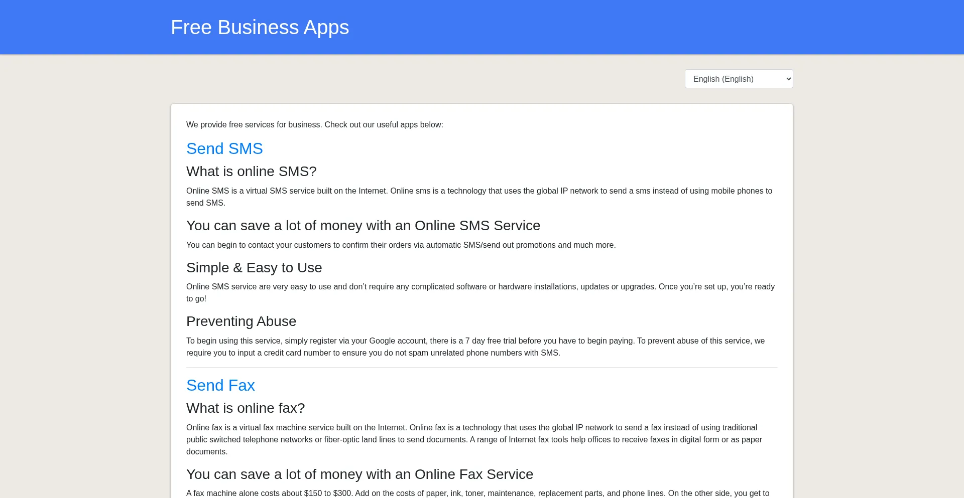 Freebusinessapps.net