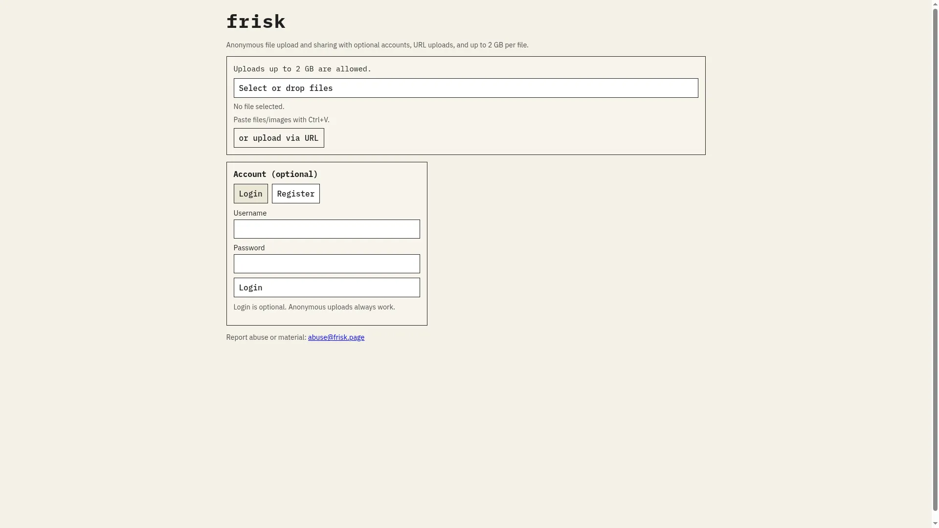 Frisk.page
