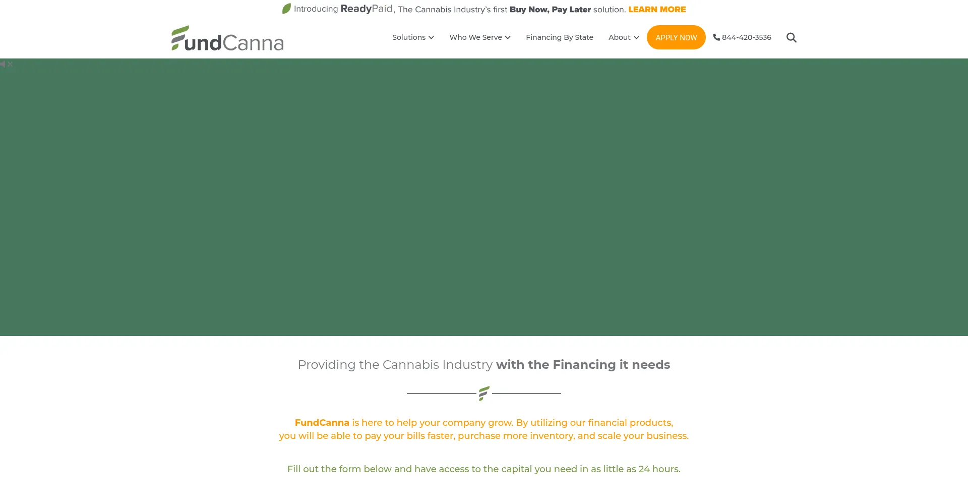 Fundcanna.com Screenshot