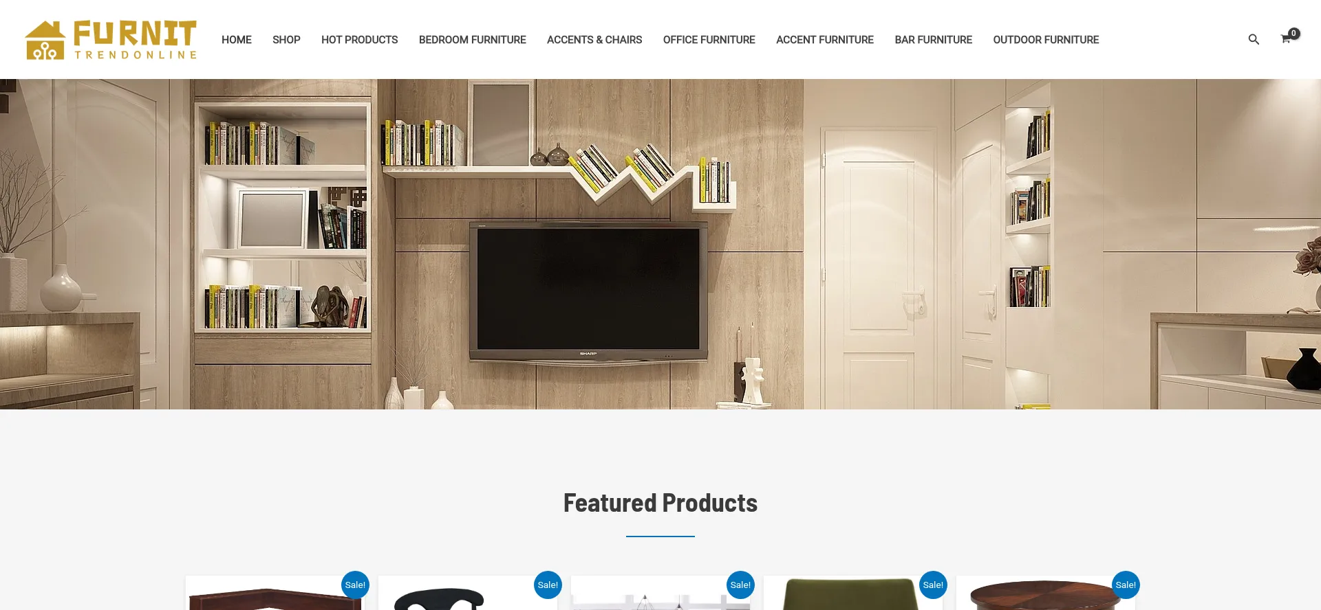 Website screenshot of Furnittrendonline.com