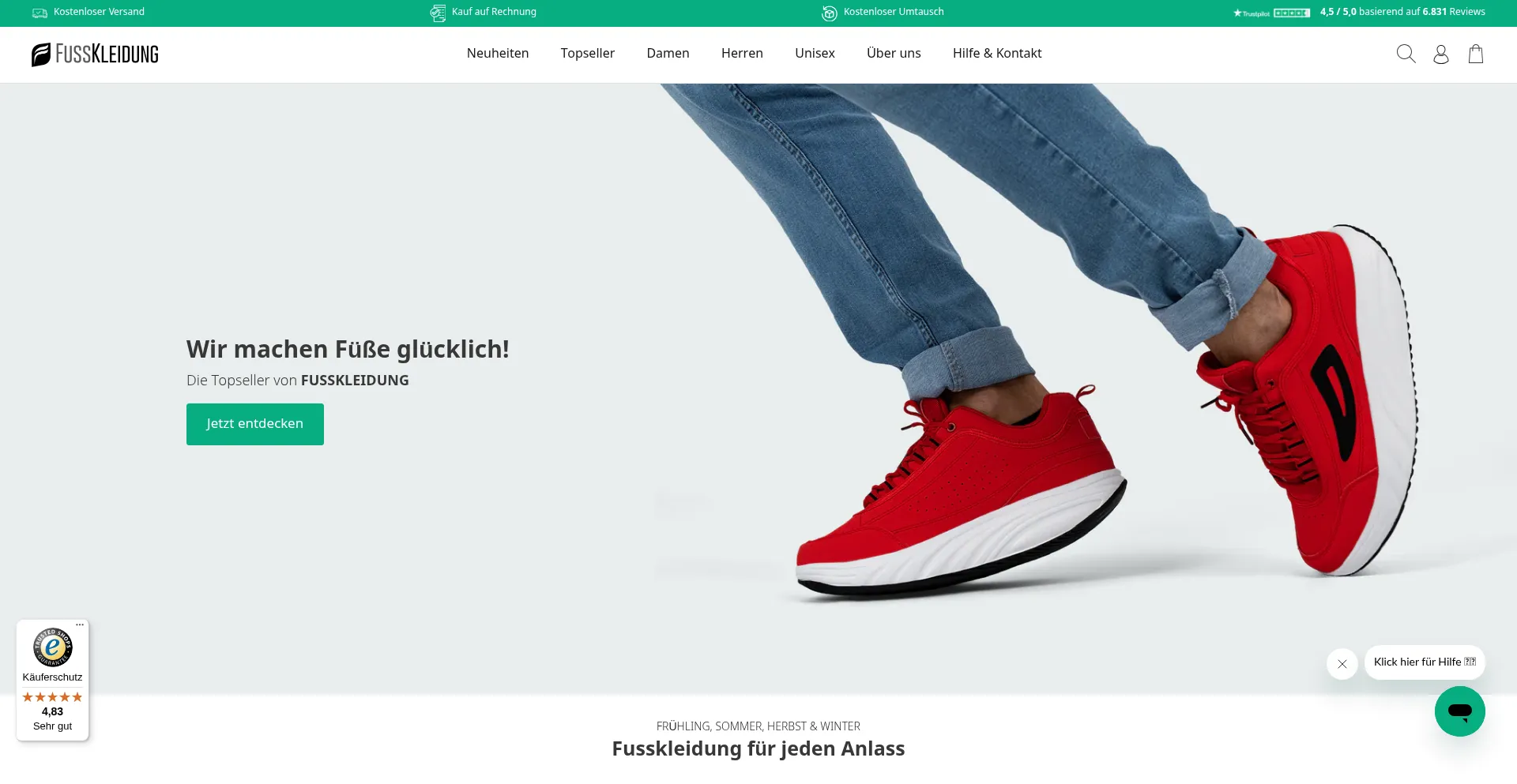 Ist Fusskleidung.de sicher und vertrauenswürdig?