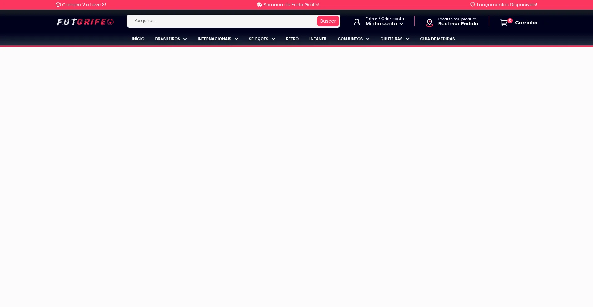 Website screenshot of Futgrife.com