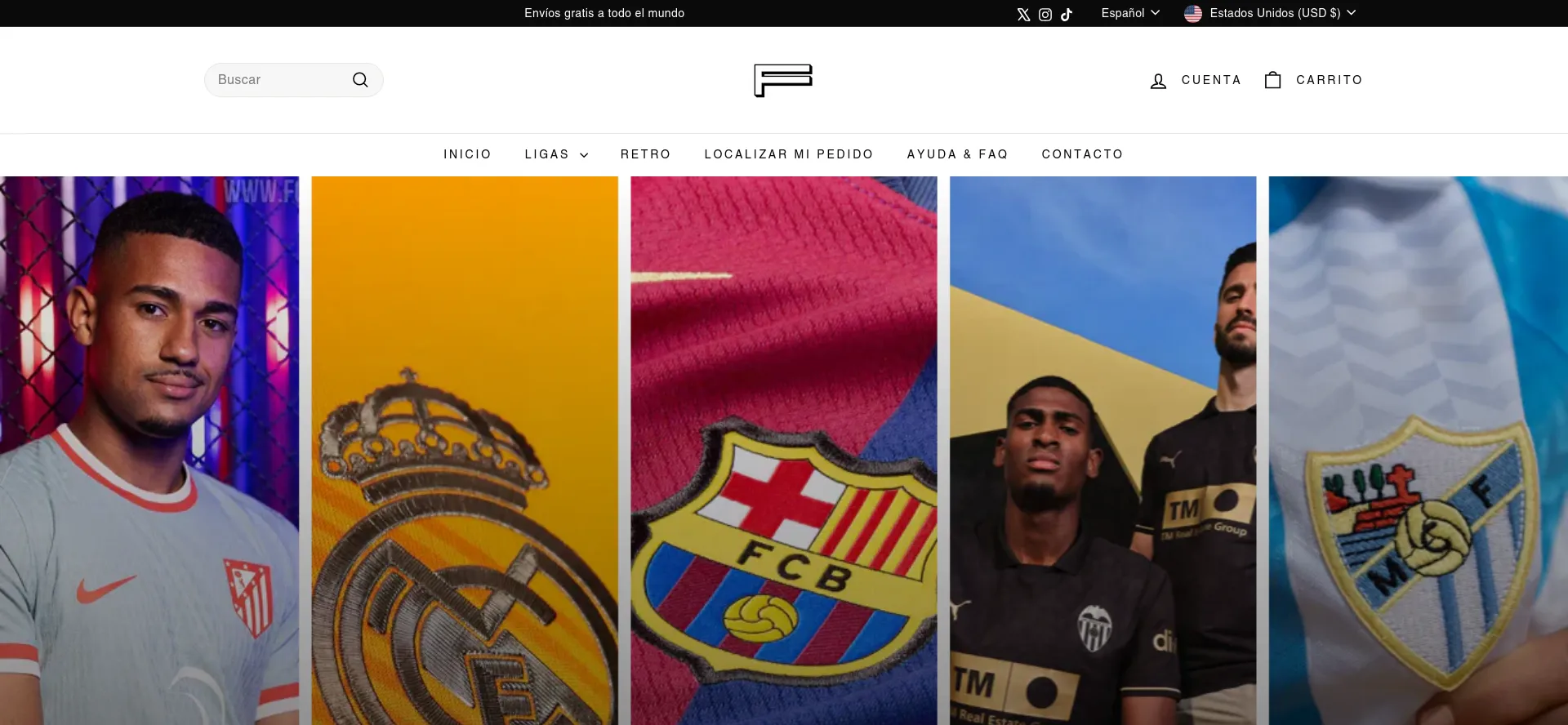 Website screenshot of Futgy.com
