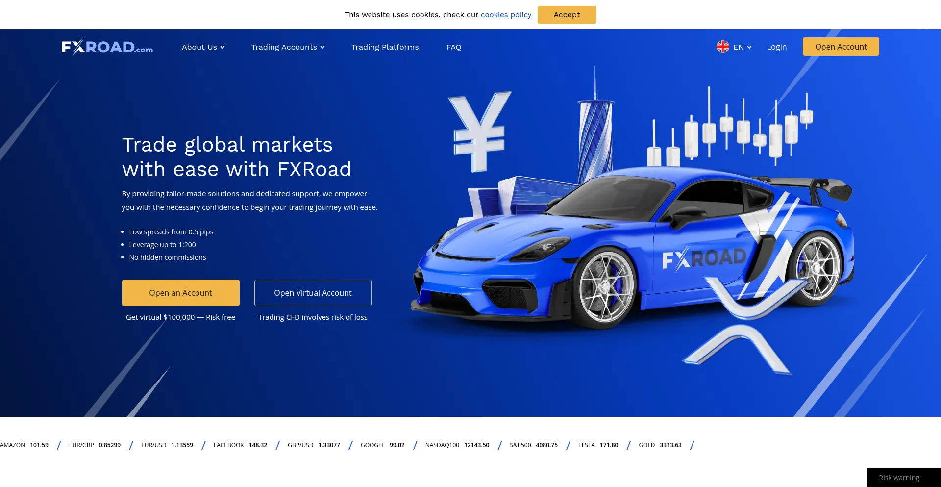 Fxroad.co.in Screenshot