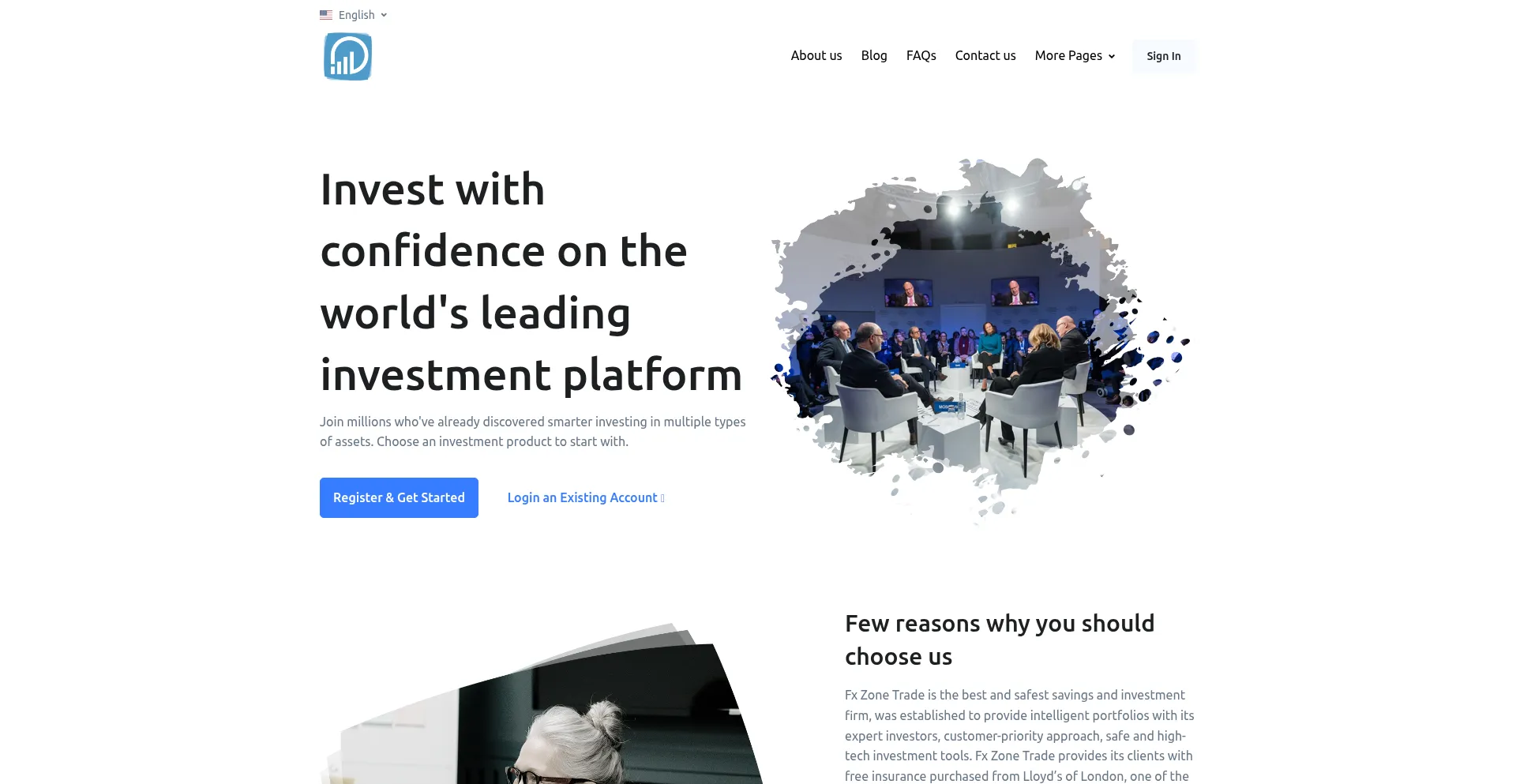 Fxzonetrade.com Screenshot
