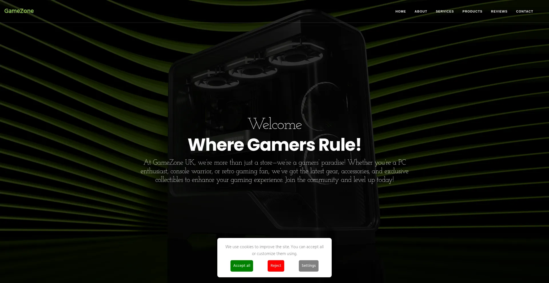 Website screenshot of Game-portal-2025.shop