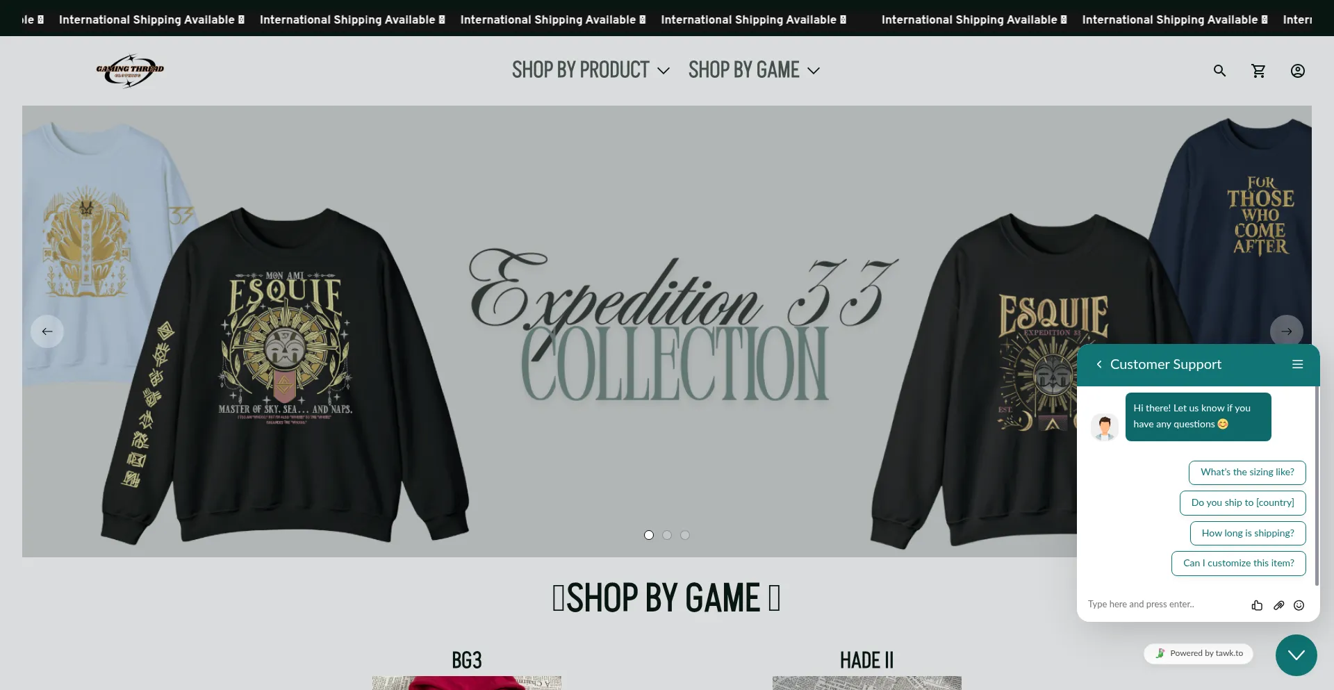 Gamingthreadco.com