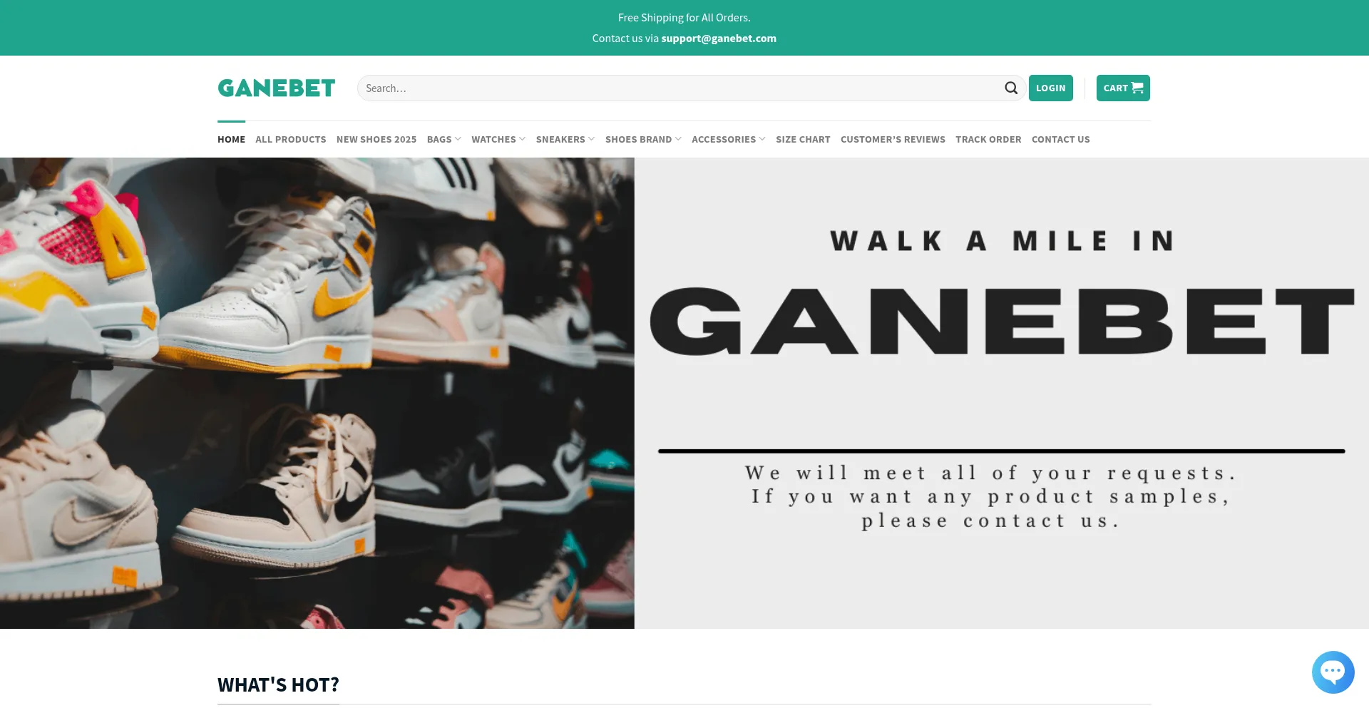 Website screenshot of Ganebet.com
