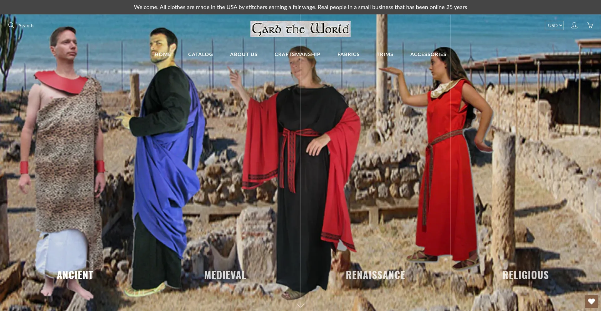 Website screenshot of Garbtheworld.net
