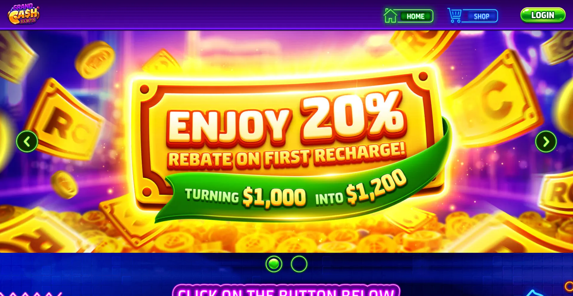 Website screenshot of Gcscasino.com