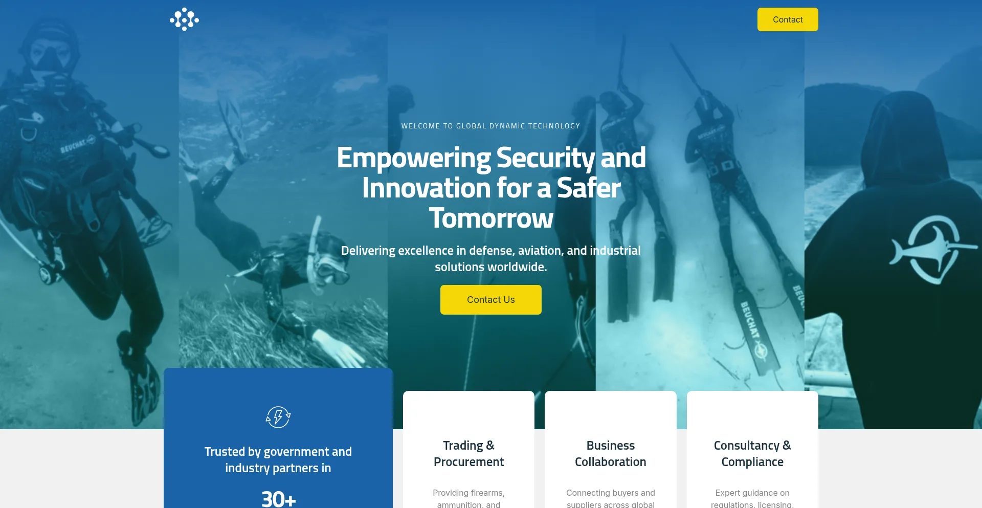 Website screenshot of Gdgrouptech.com